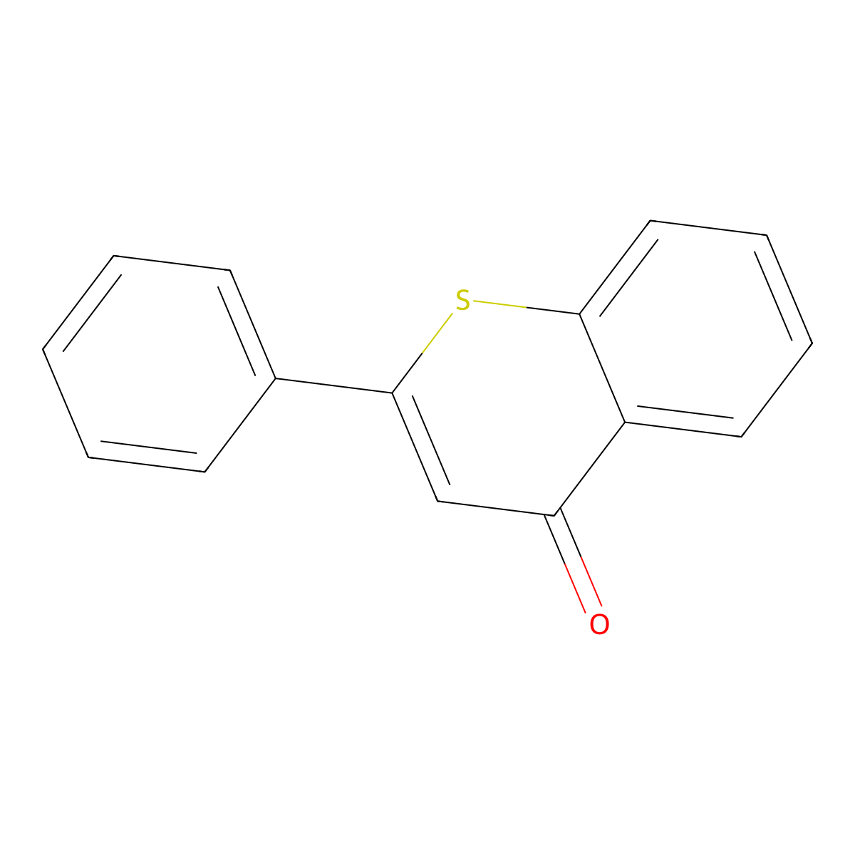 2-Phenyl-4H-1-benzothiopyran-4-one molecular structure, CAS 784-62-3