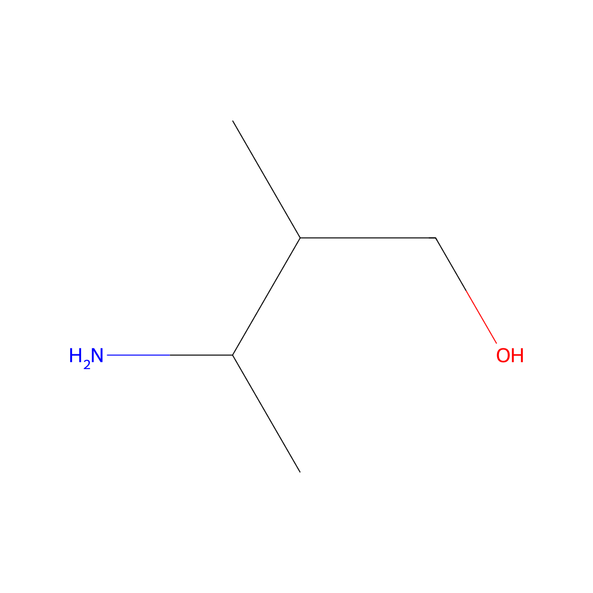 3-Amino-2-methylbutan-1-ol molecular structure, CAS 78401-94-2