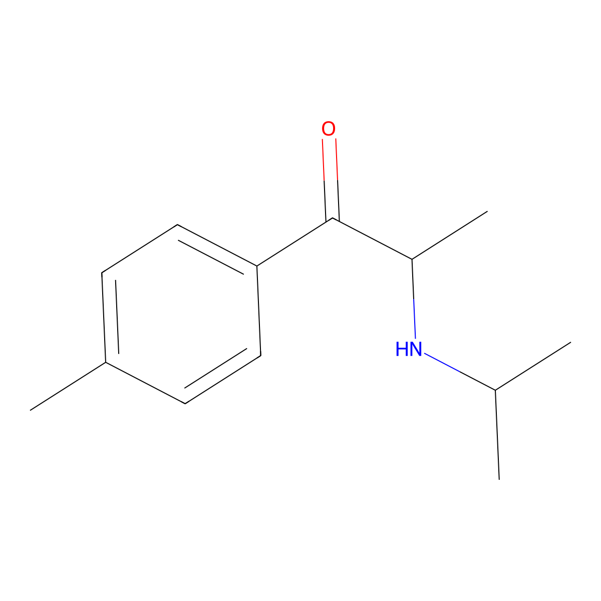 2-(Isopropylamino)-1-(4-methylphenyl)-1-propanone molecular structure, CAS 784076-40-0