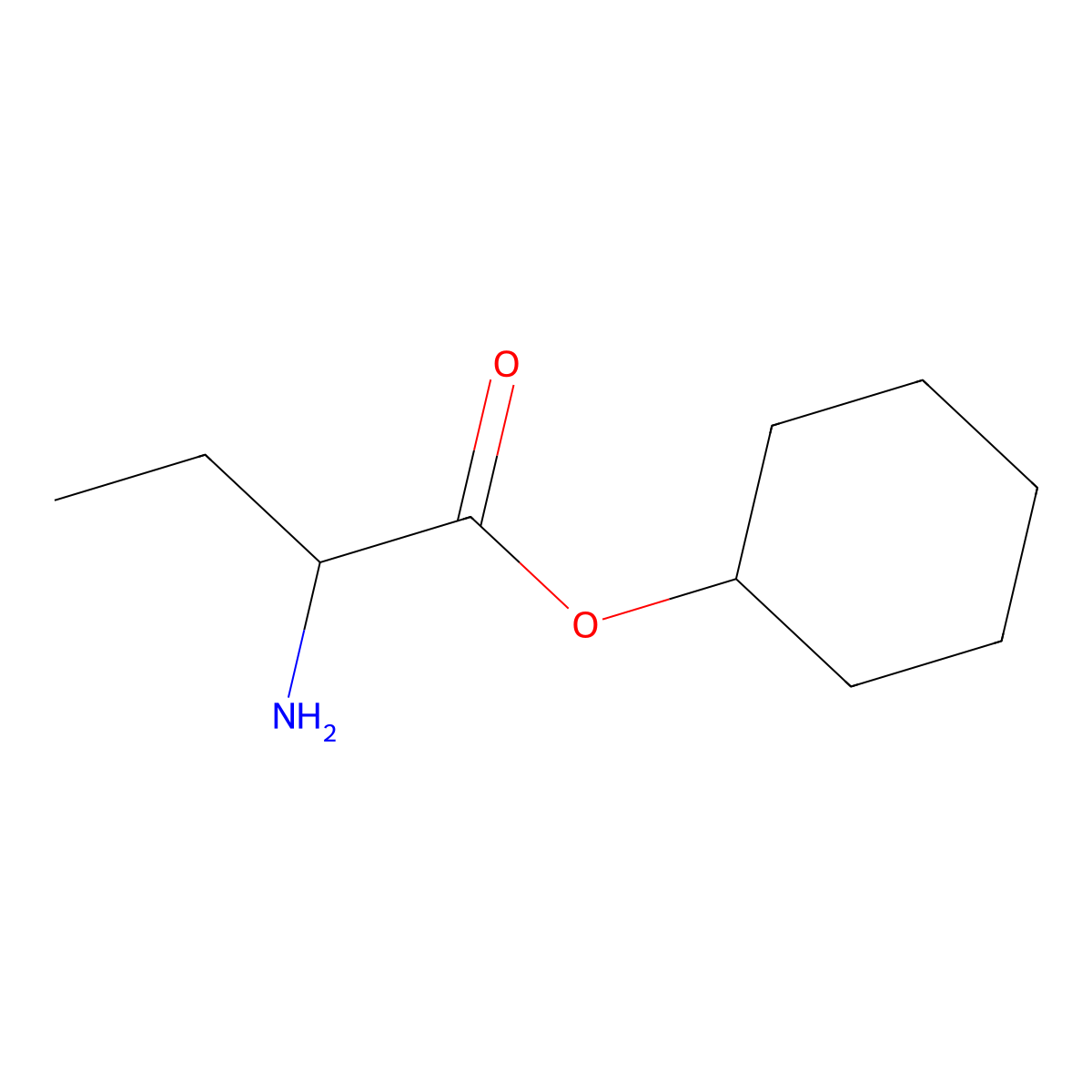 (S)-Cyclohexyl 2-aminobutanoate molecular structure, CAS 784078-18-8