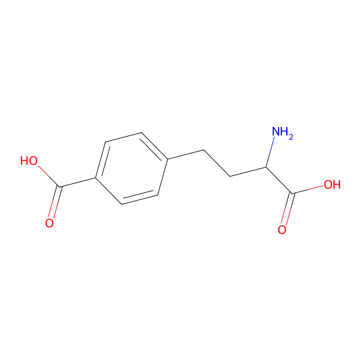 4-(3-Amino-3-carboxypropyl)benzoic acid molecular structure, CAS 784092-90-6