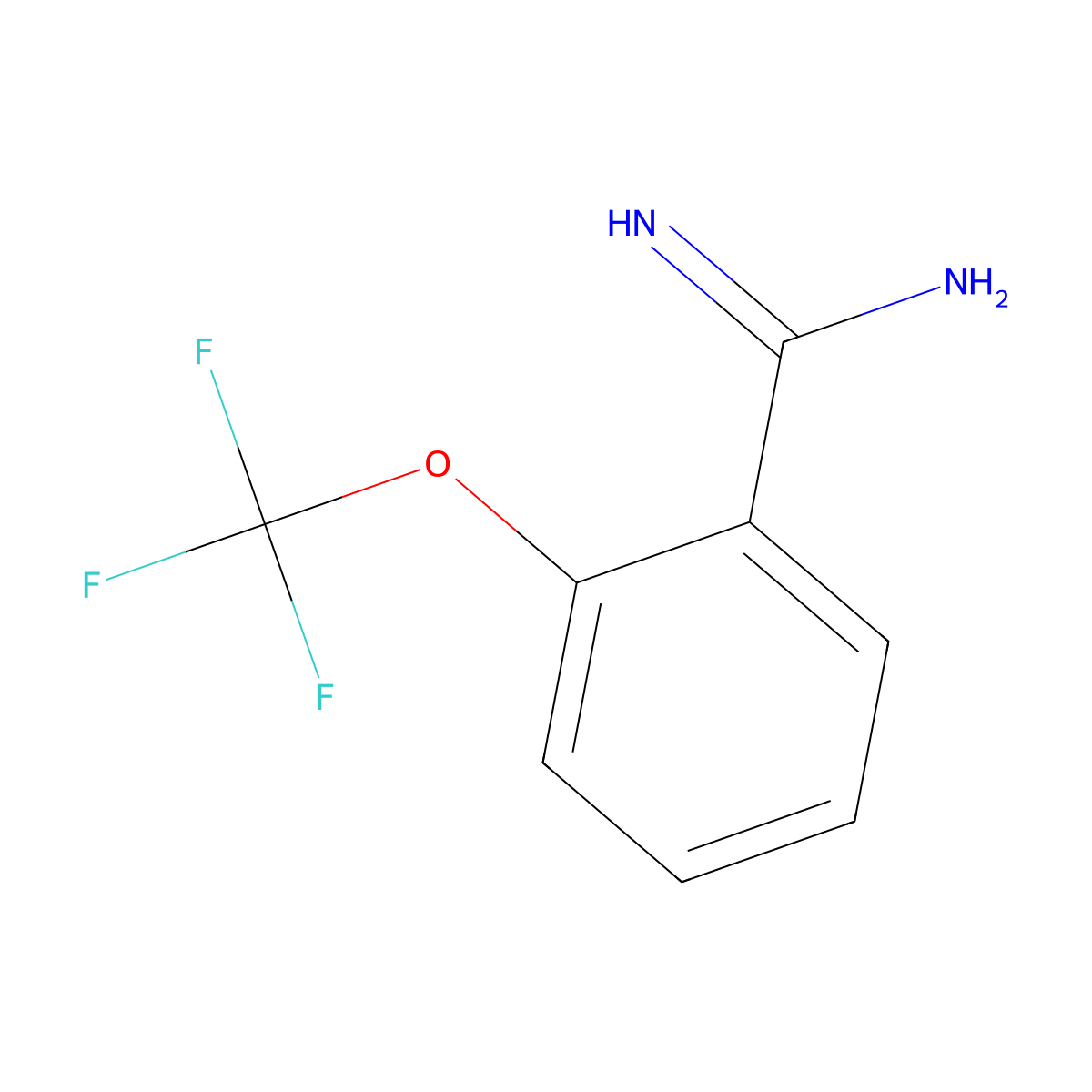2-(Trifluoromethoxy)benzimidamide molecular structure, CAS 784105-47-1