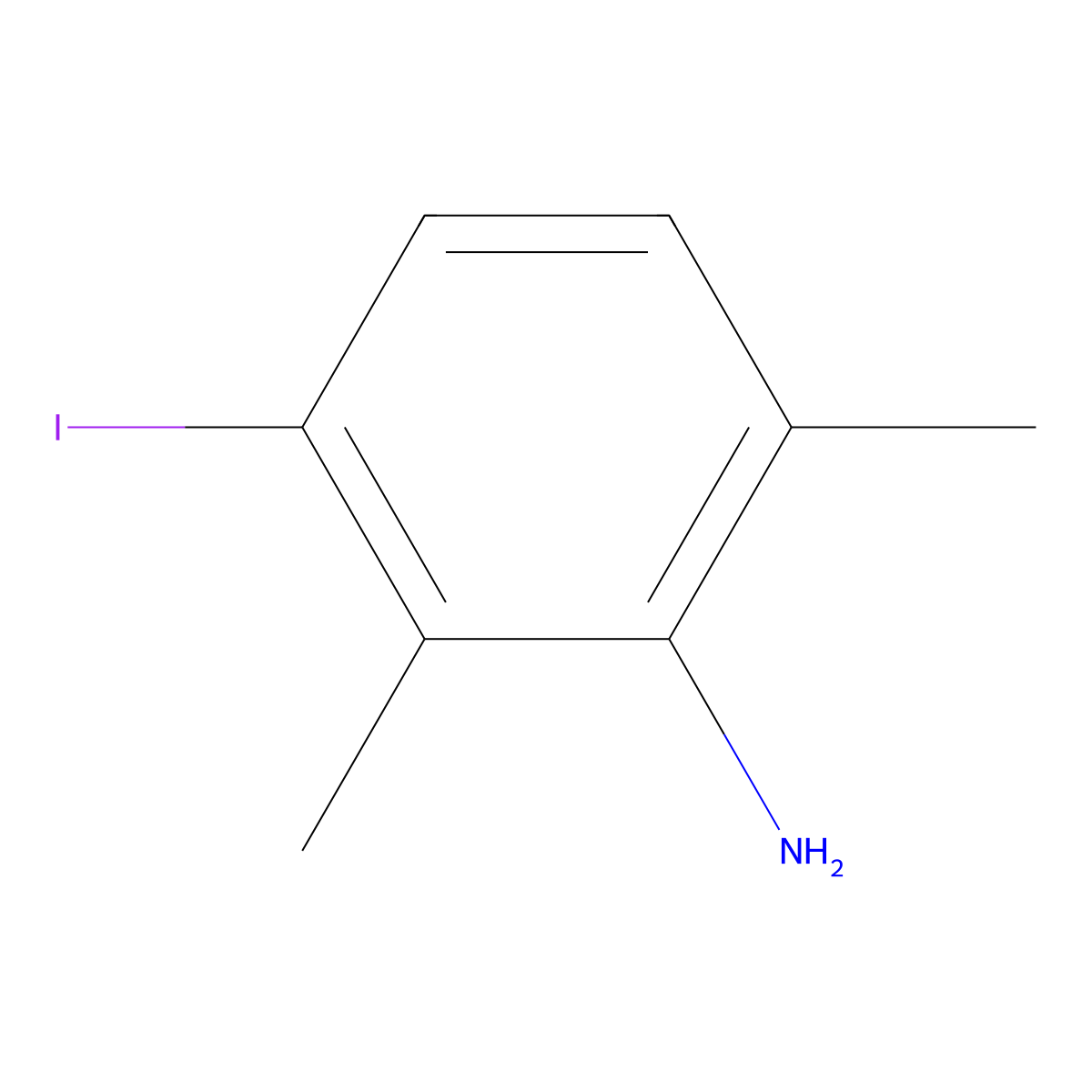 3-Iodo-2,6-dimethylaniline molecular structure, CAS 784107-79-5