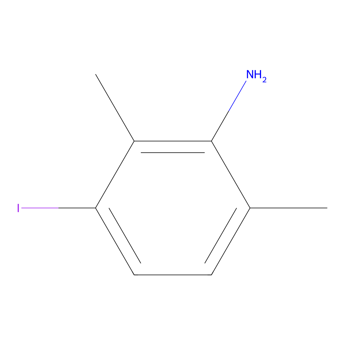 3-Iodo-2,6-dimethylaniline molecular structure, CAS 784107-79-5