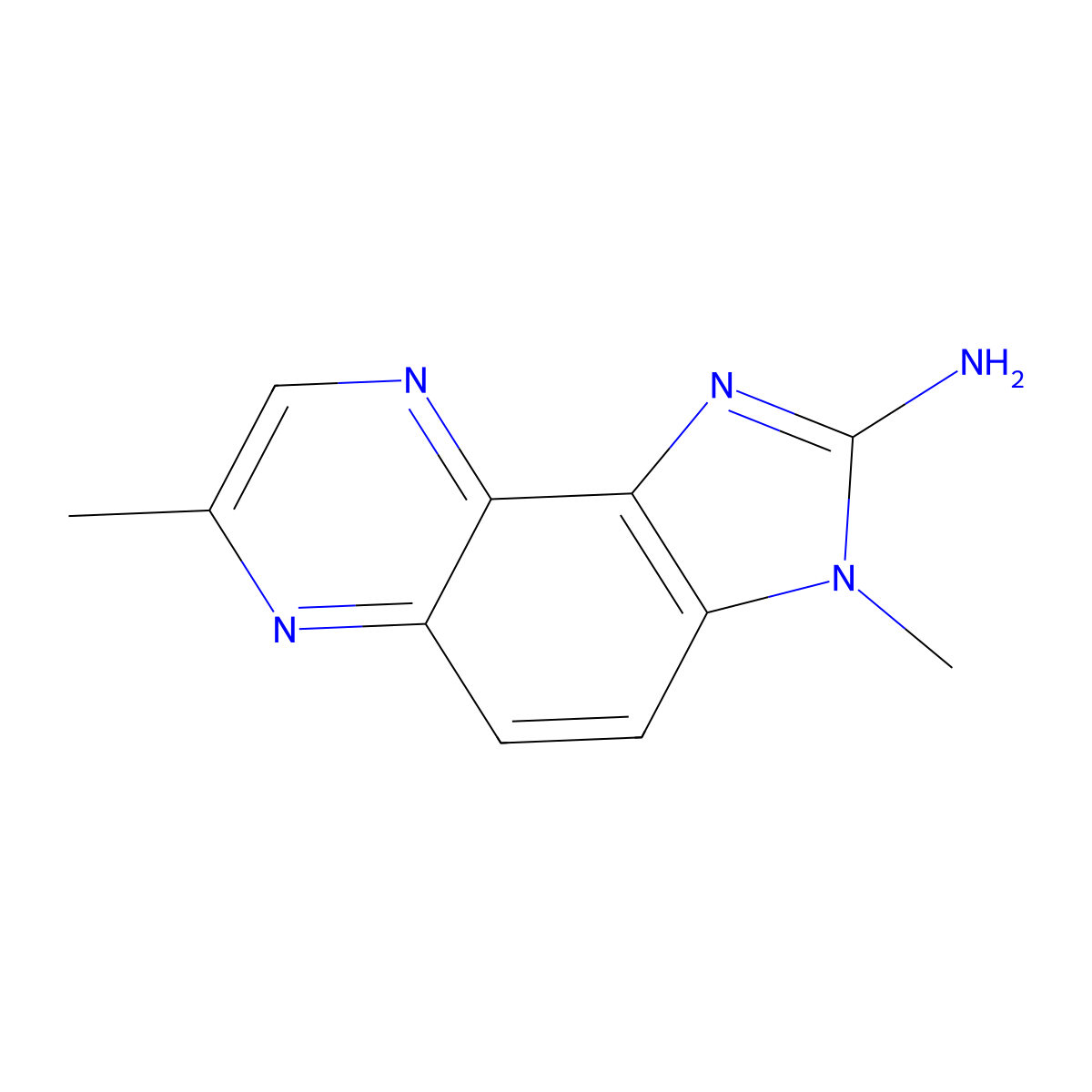 8-Demethyl-7-methyl meiqx molecular structure, CAS 78411-56-0
