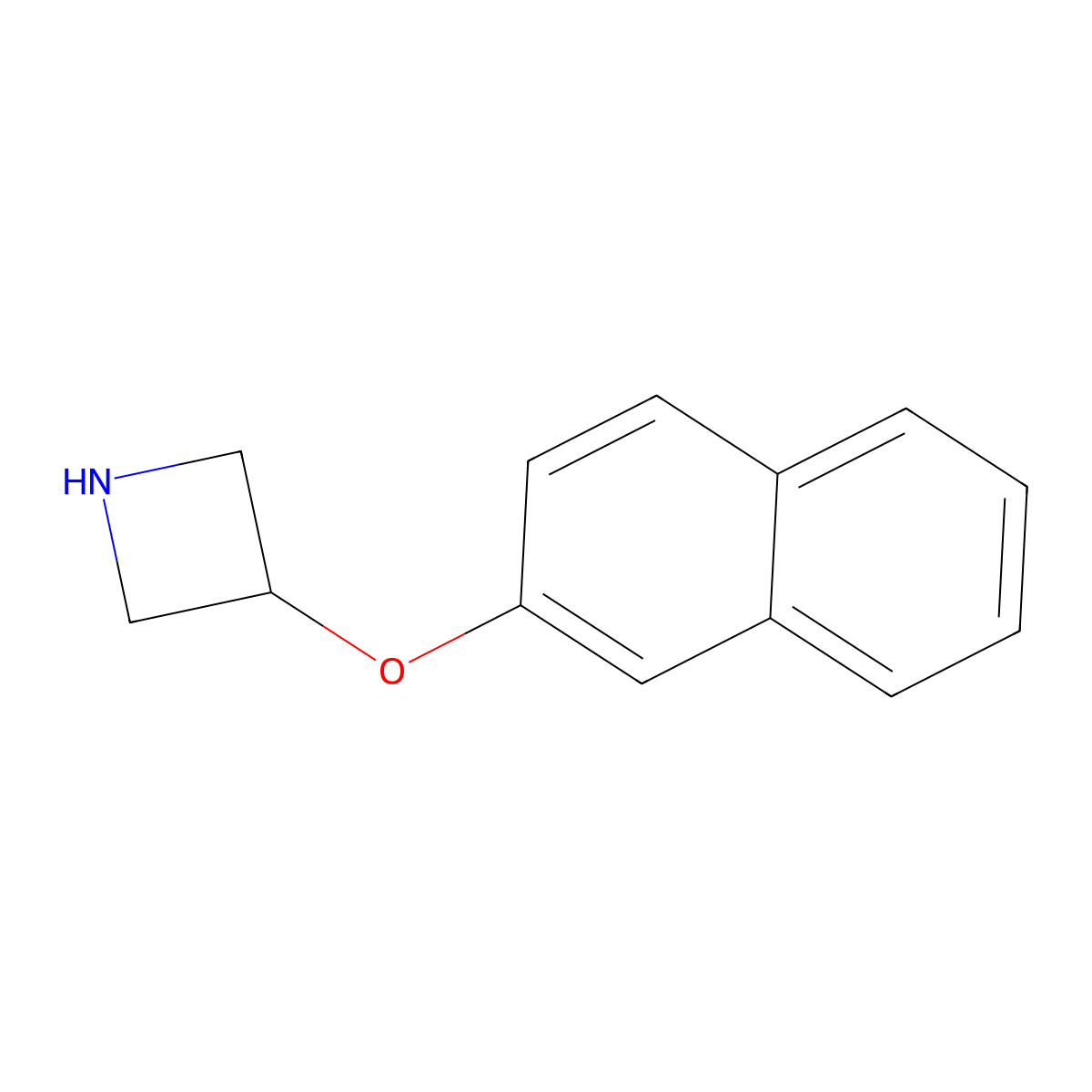 3-(Naphthalen-2-yloxy)azetidine molecular structure, CAS 784123-27-9