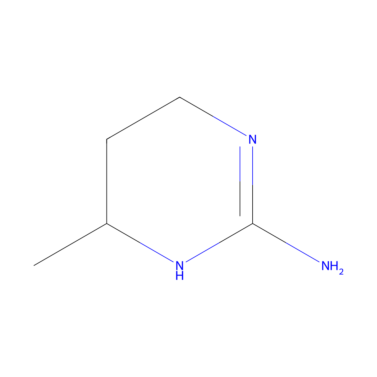 3,4,5,6-tetrahydro-4-methyl-2-Pyrimidinamine molecular structure, CAS 784137-12-8
