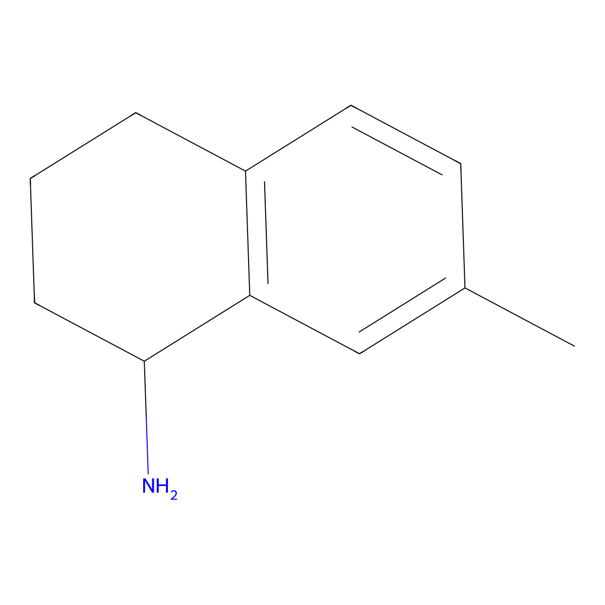 (R)-7-Methyl-1,2,3,4-tetrahydronaphthalen-1-amine molecular structure, CAS 784139-96-4