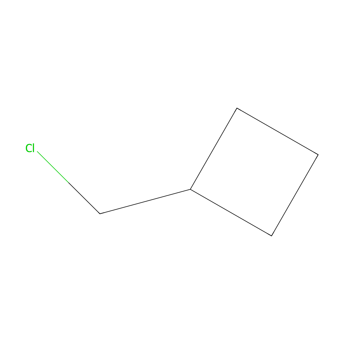 (Chloromethyl)cyclobutane molecular structure, CAS 78415-89-1