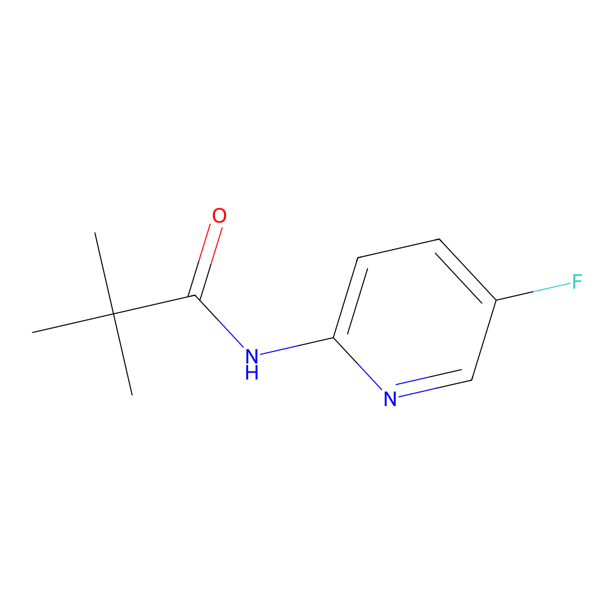 N-(5-Fluoropyridin-2-yl)pivalamide molecular structure, CAS 784155-54-0