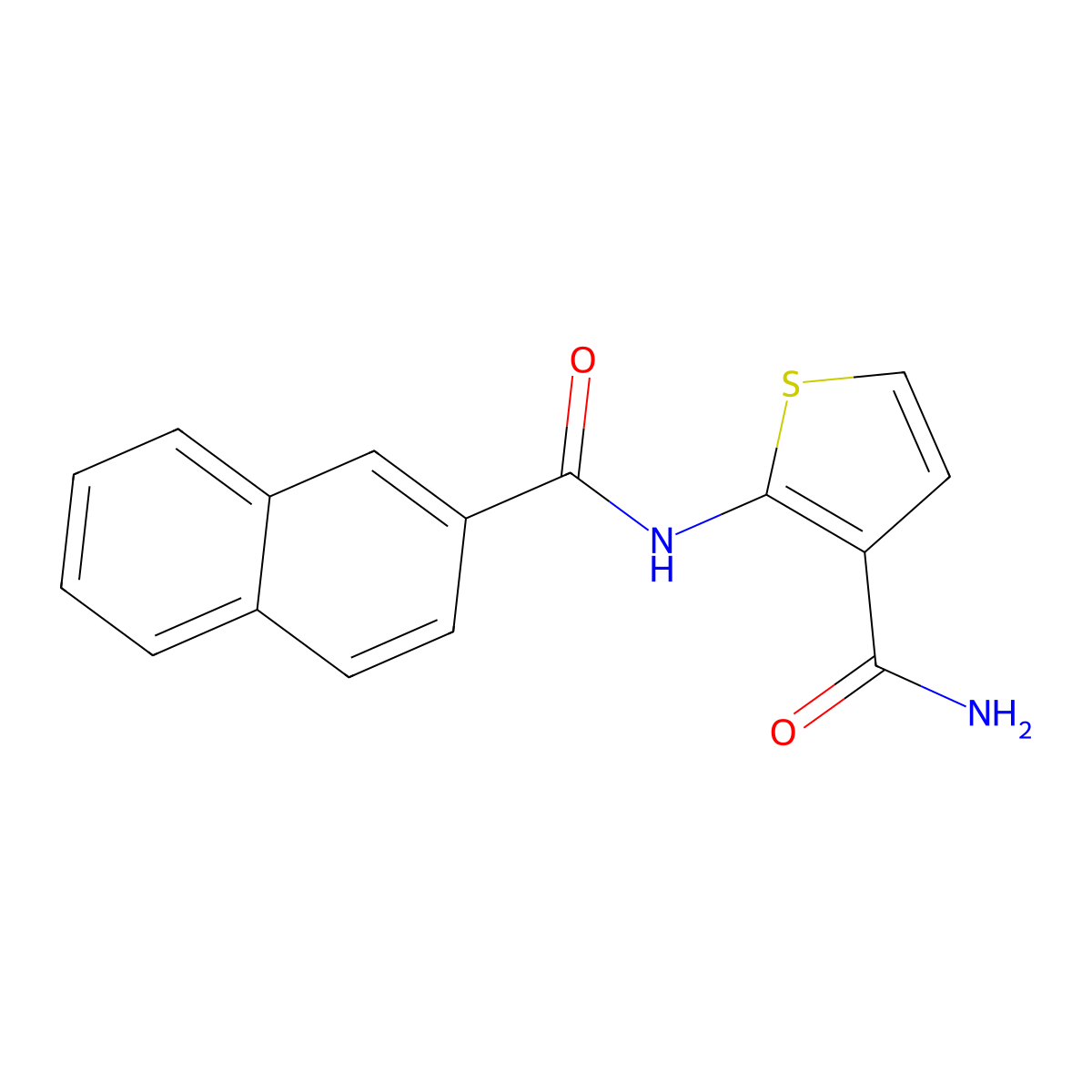 2-(Naphthalene-2-amido)thiophene-3-carboxamide molecular structure, CAS 784170-14-5