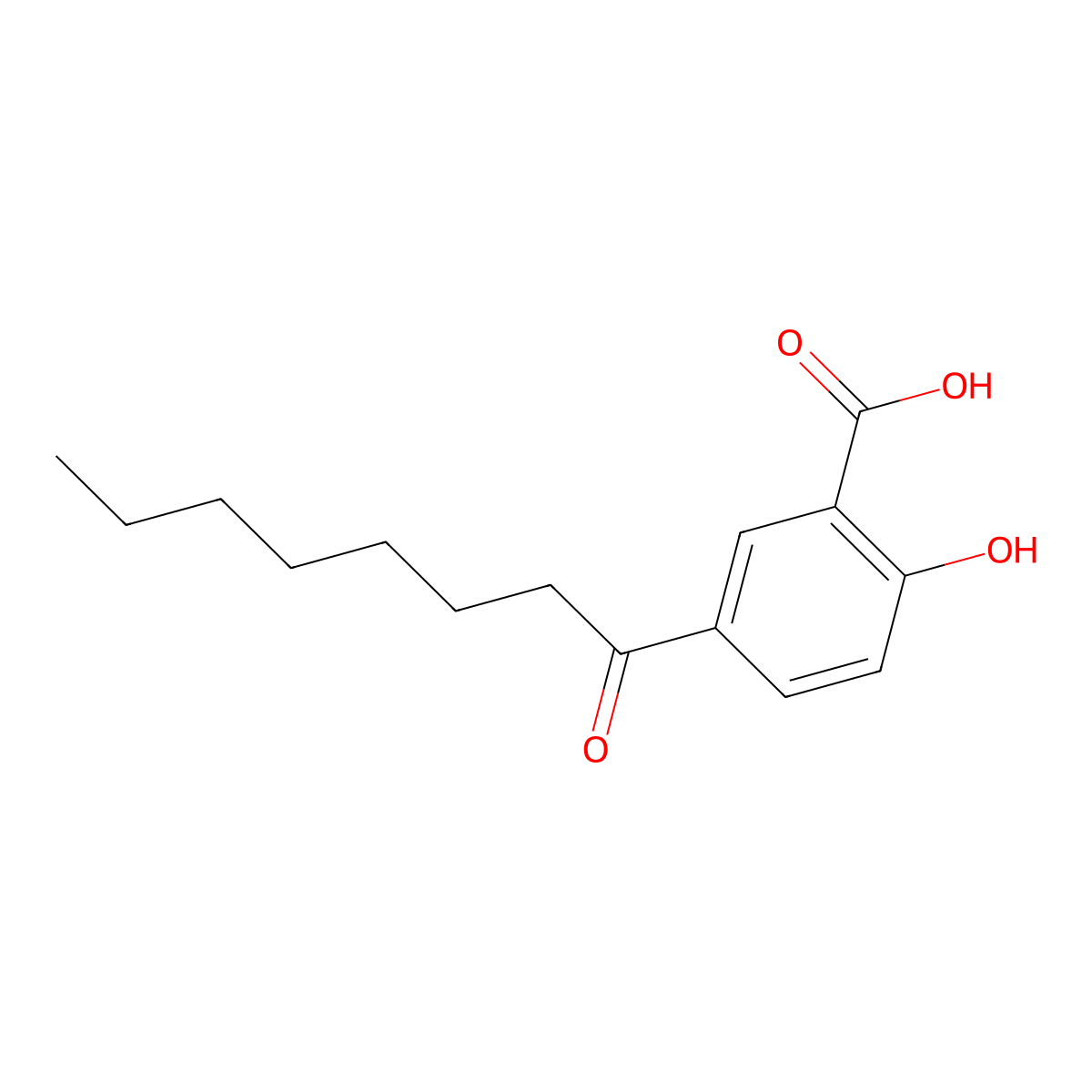 n-Octanoyl-5-salicylic acid molecular structure, CAS 78418-01-6