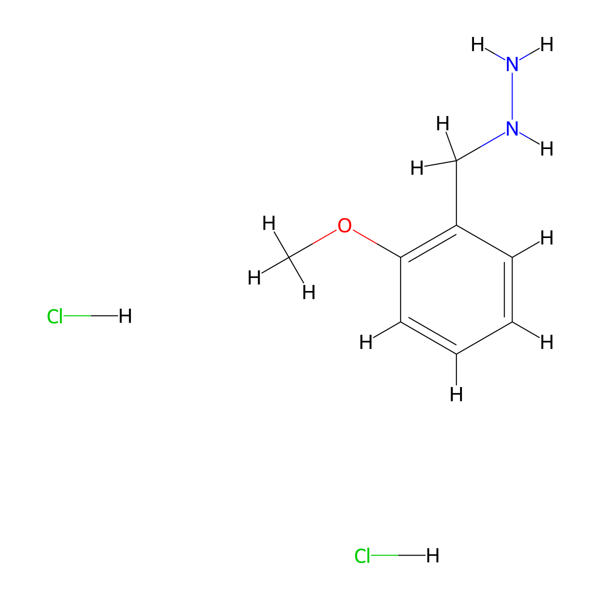 2-Methoxybenzylhydrazine dihydrochloride molecular structure, CAS 784189-95-3