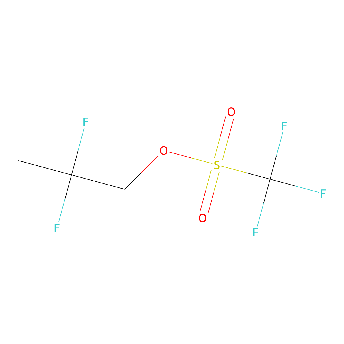 2,2-Difluoropropyl 1,1,1-trifluoromethanesulfonate molecular structure, CAS 784193-15-3