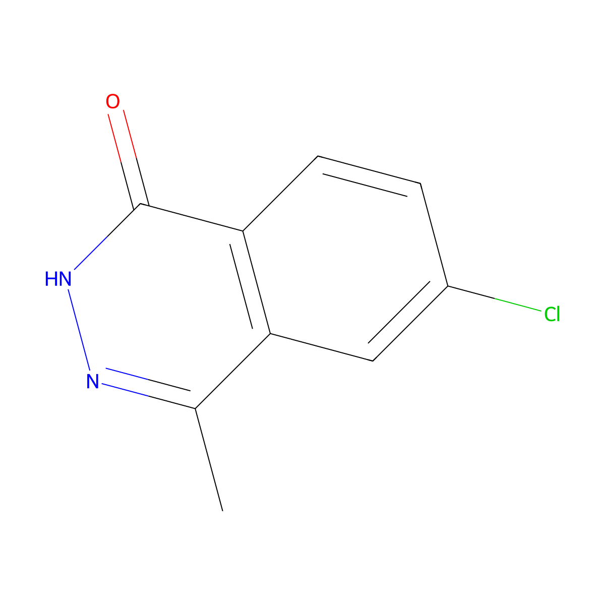 6-Chloro-4-methyl-1(2H)-phthalazinone molecular structure, CAS 784203-75-4