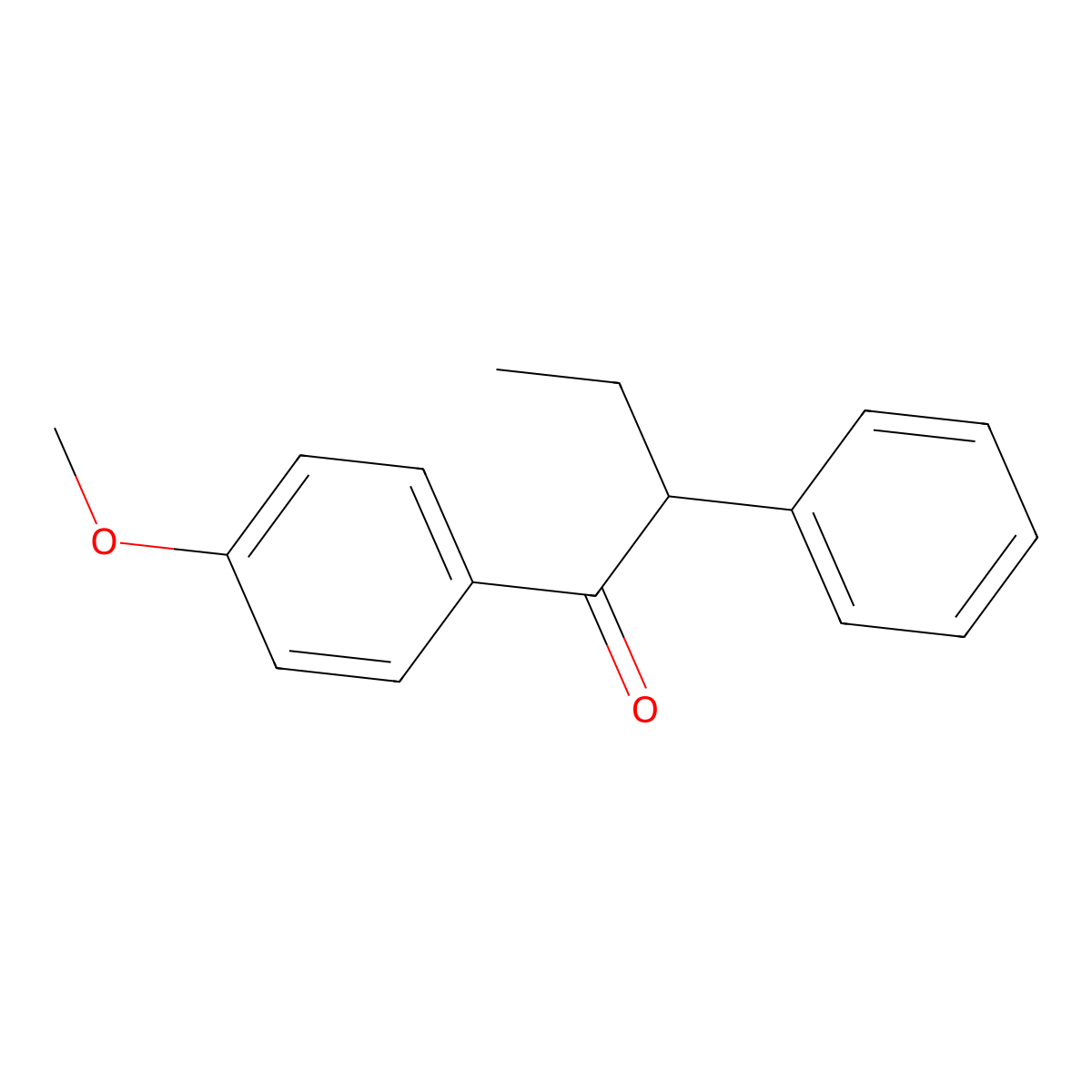 1-(4-Methoxyphenyl)-2-phenylbutan-1-one molecular structure, CAS 78423-10-6