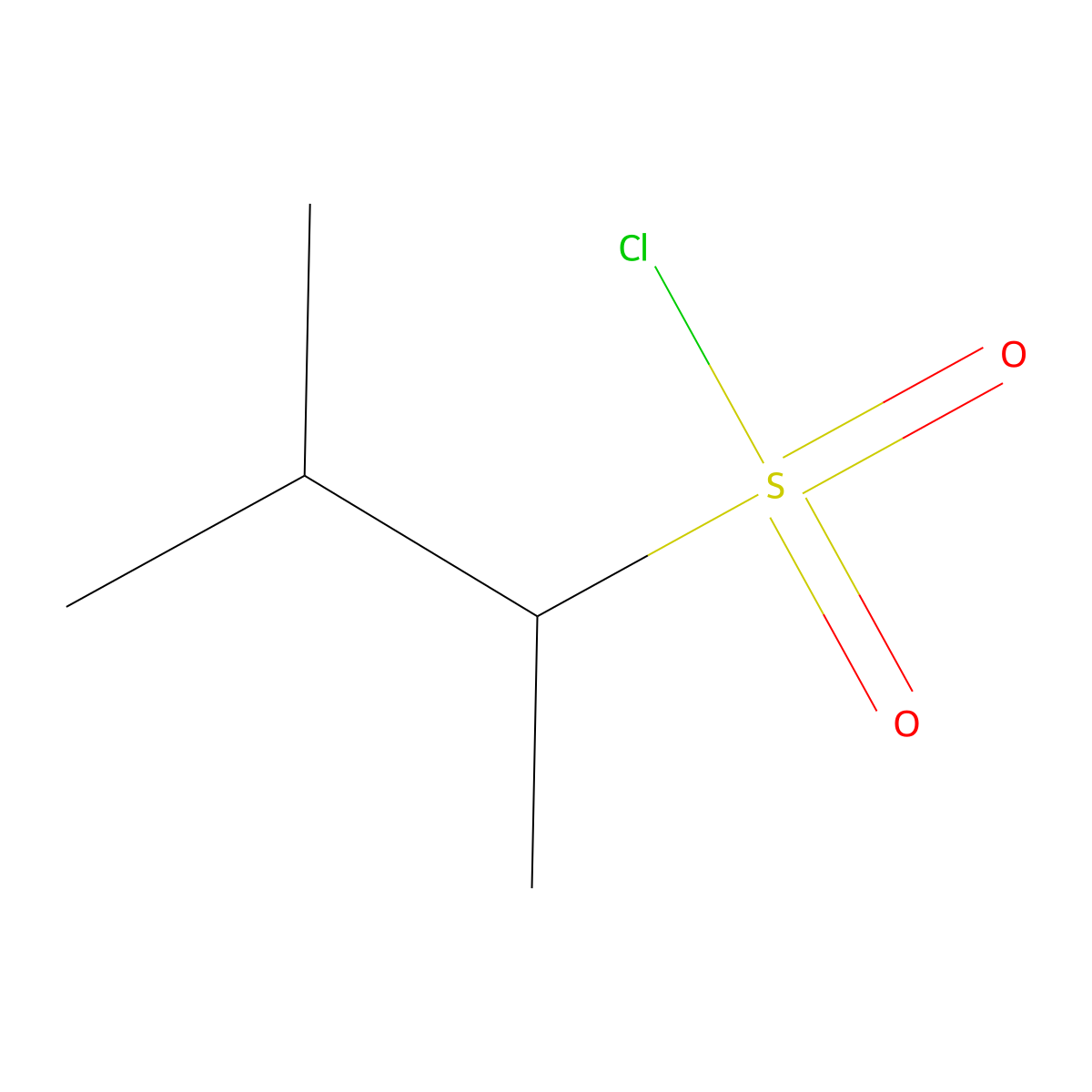 3-Methylbutane-2-sulfonyl chloride molecular structure, CAS 78429-87-5