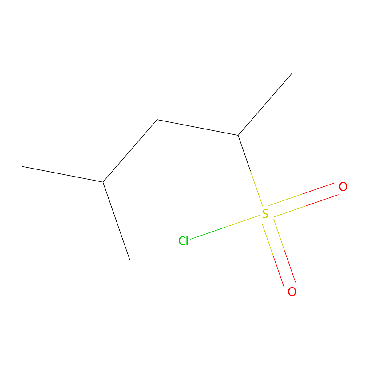 4-Methylpentane-2-sulfonyl chloride molecular structure, CAS 78429-90-0