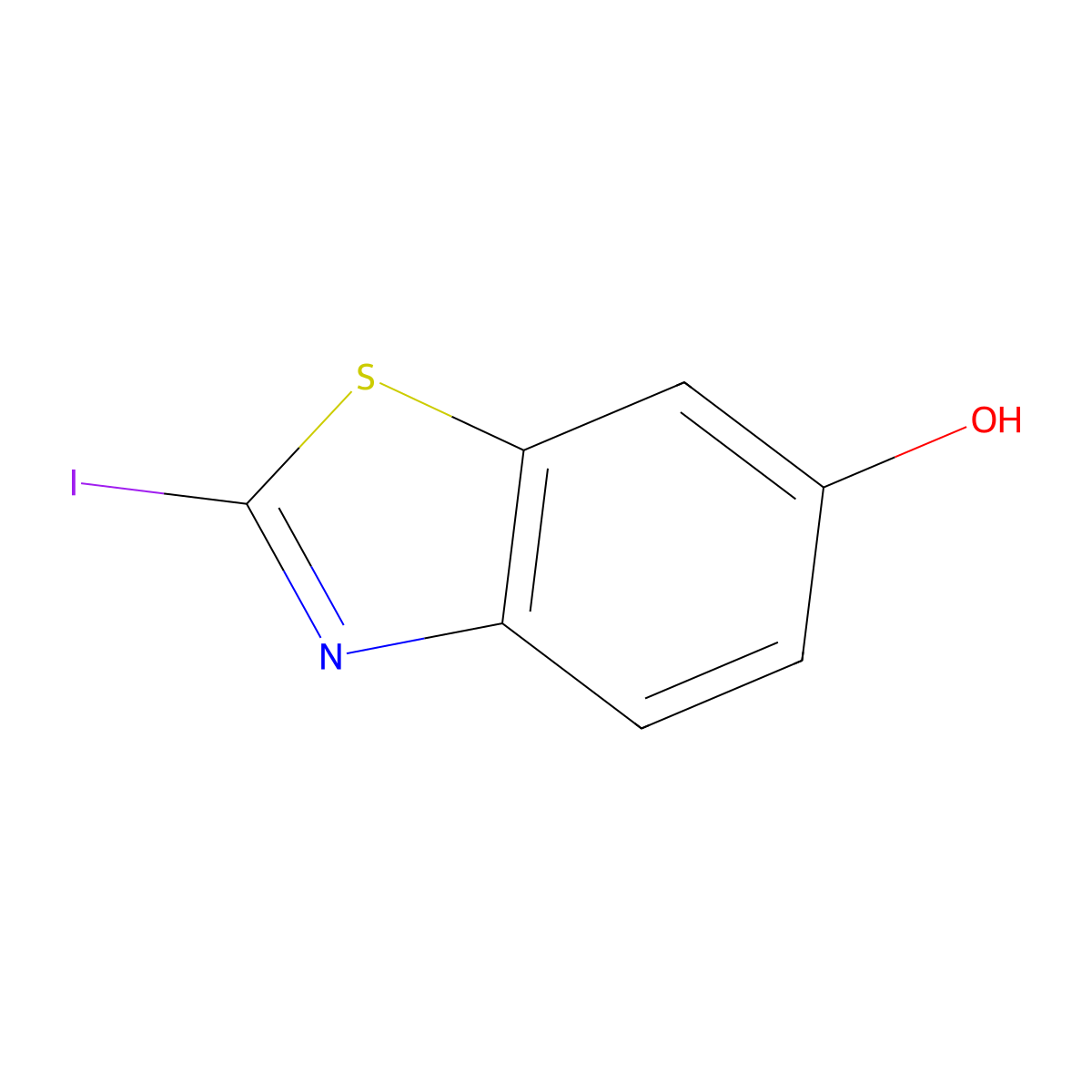 2-Iodobenzo[d]thiazol-6-ol molecular structure, CAS 78431-08-0