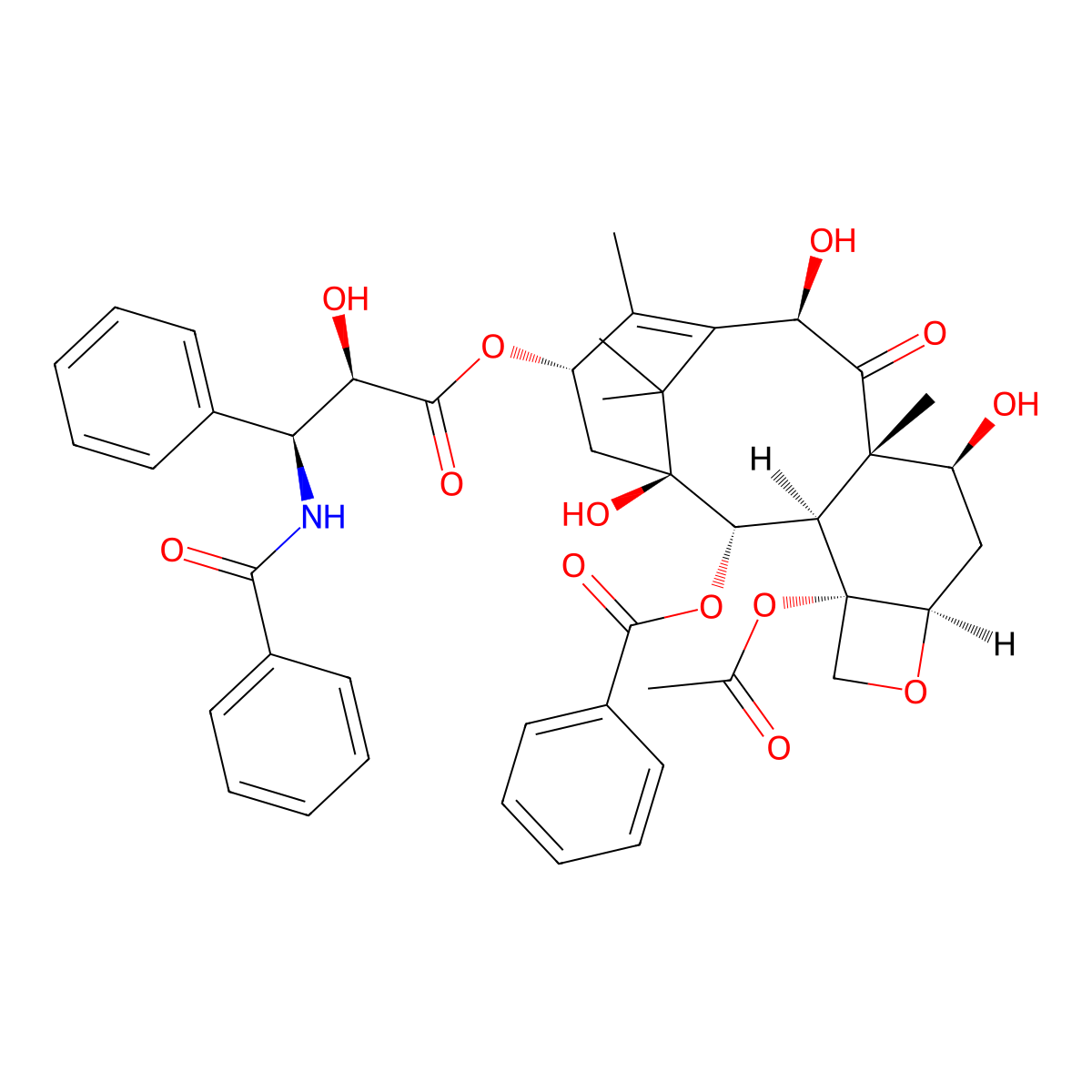 10-Deacetyltaxol molecular structure, CAS 78432-77-6