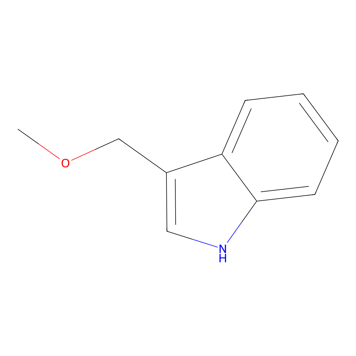 1H-Indole, 3-(methoxymethyl)- molecular structure, CAS 78440-76-3