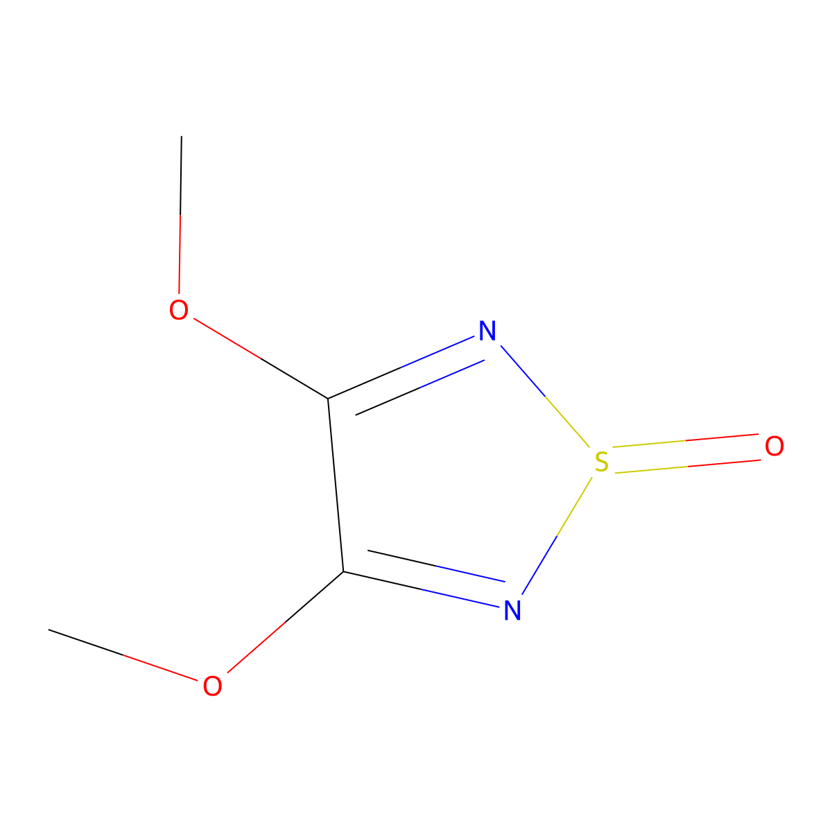 3,4-Dimethoxy-1,2,5-thiadiazole 1-oxide molecular structure, CAS 78441-23-3