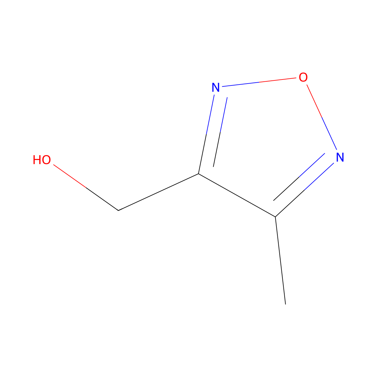(4-Methyl-1,2,5-oxadiazol-3-yl)methanol molecular structure, CAS 78441-74-4