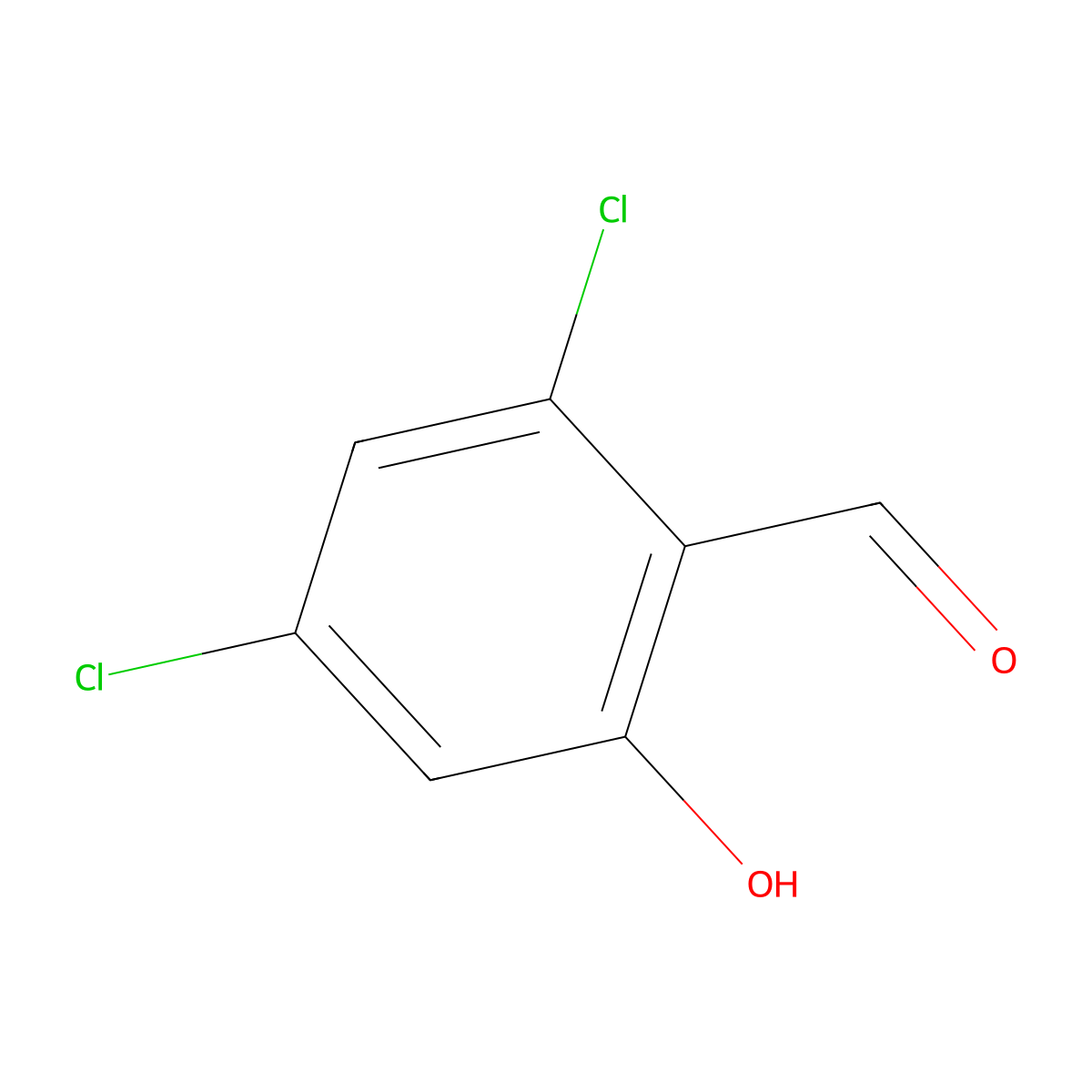 2,4-Dichloro-6-hydroxybenzaldehyde molecular structure, CAS 78443-72-8