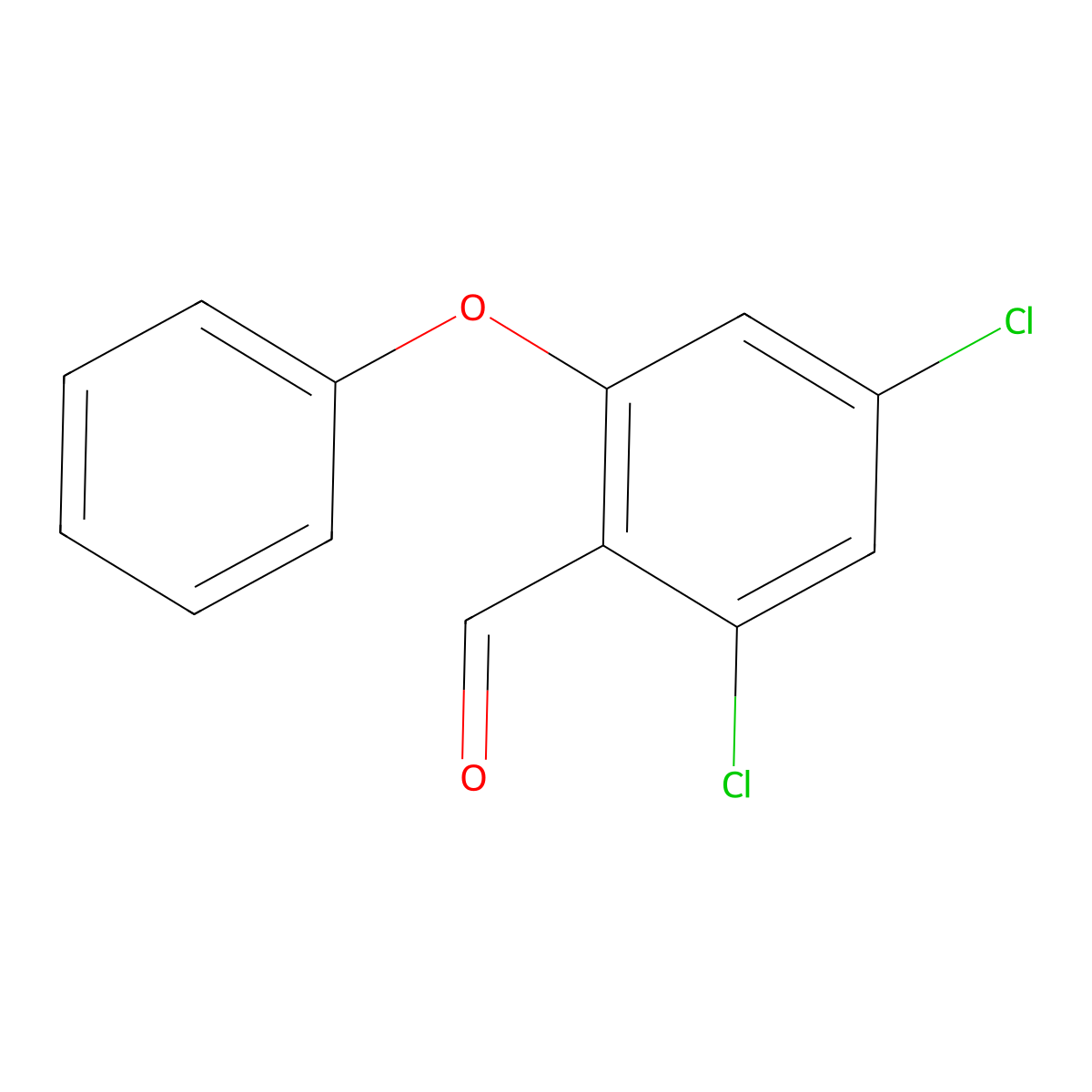 2,4-Dichloro-6-phenoxybenzaldehyde molecular structure, CAS 78444-35-6