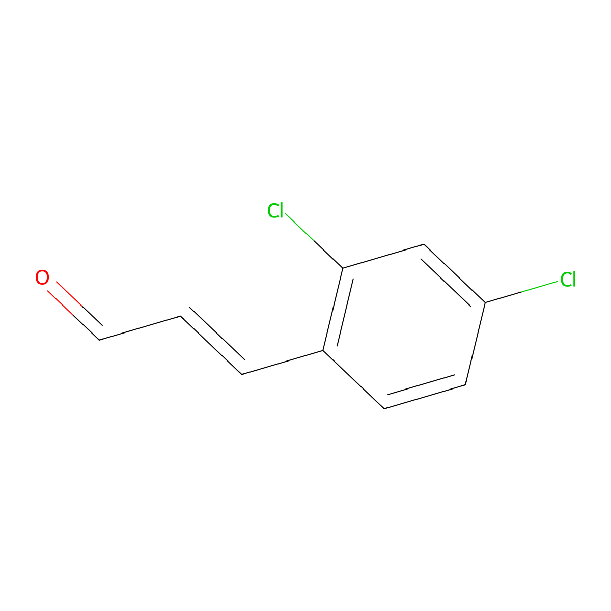 3-(2,4-Dichlorophenyl)prop-2-enal molecular structure, CAS 78444-43-6