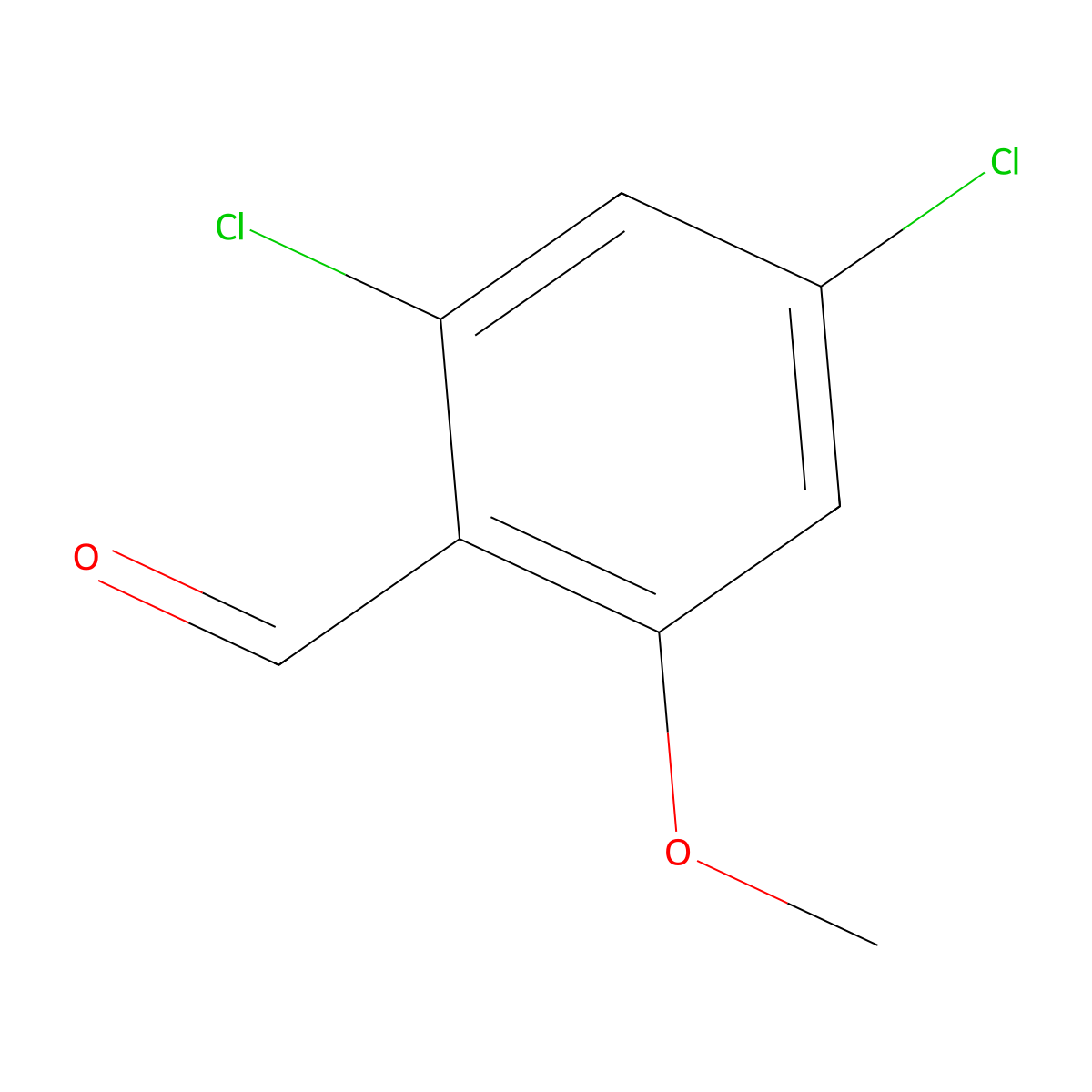 2,4-Dichloro-6-methoxybenzaldehyde molecular structure, CAS 78444-52-7