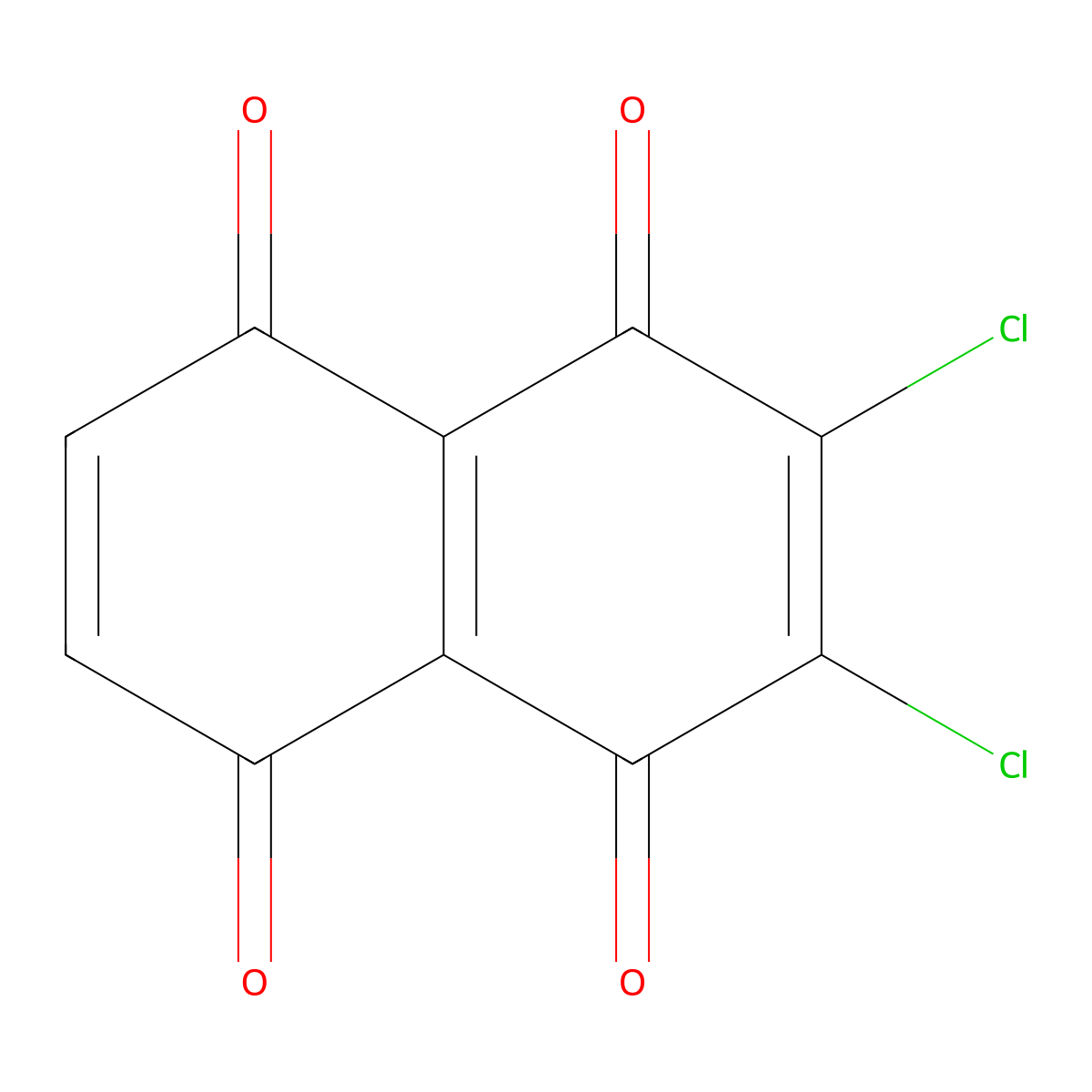 2,3-Dichloro-1,4,5,8-naphthalenetetrone molecular structure, CAS 78456-63-0
