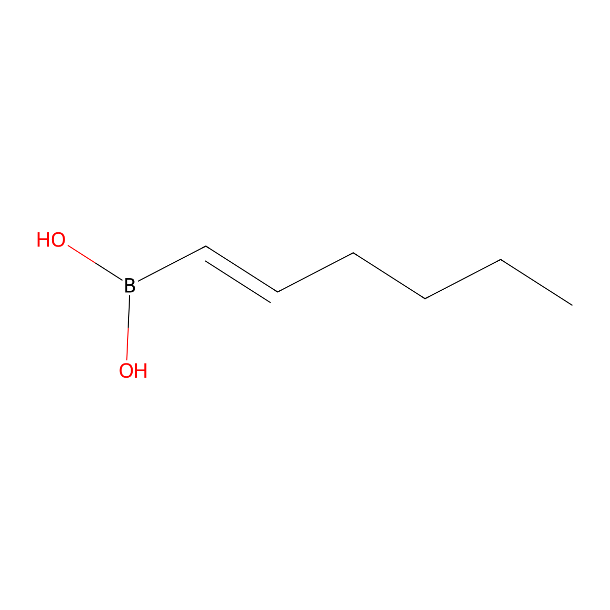 Hex-1-enylboronic Acid molecular structure, CAS 78461-60-6