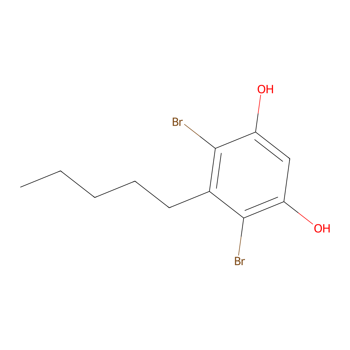 4,6-Dibromo Olivetol molecular structure, CAS 78463-34-0