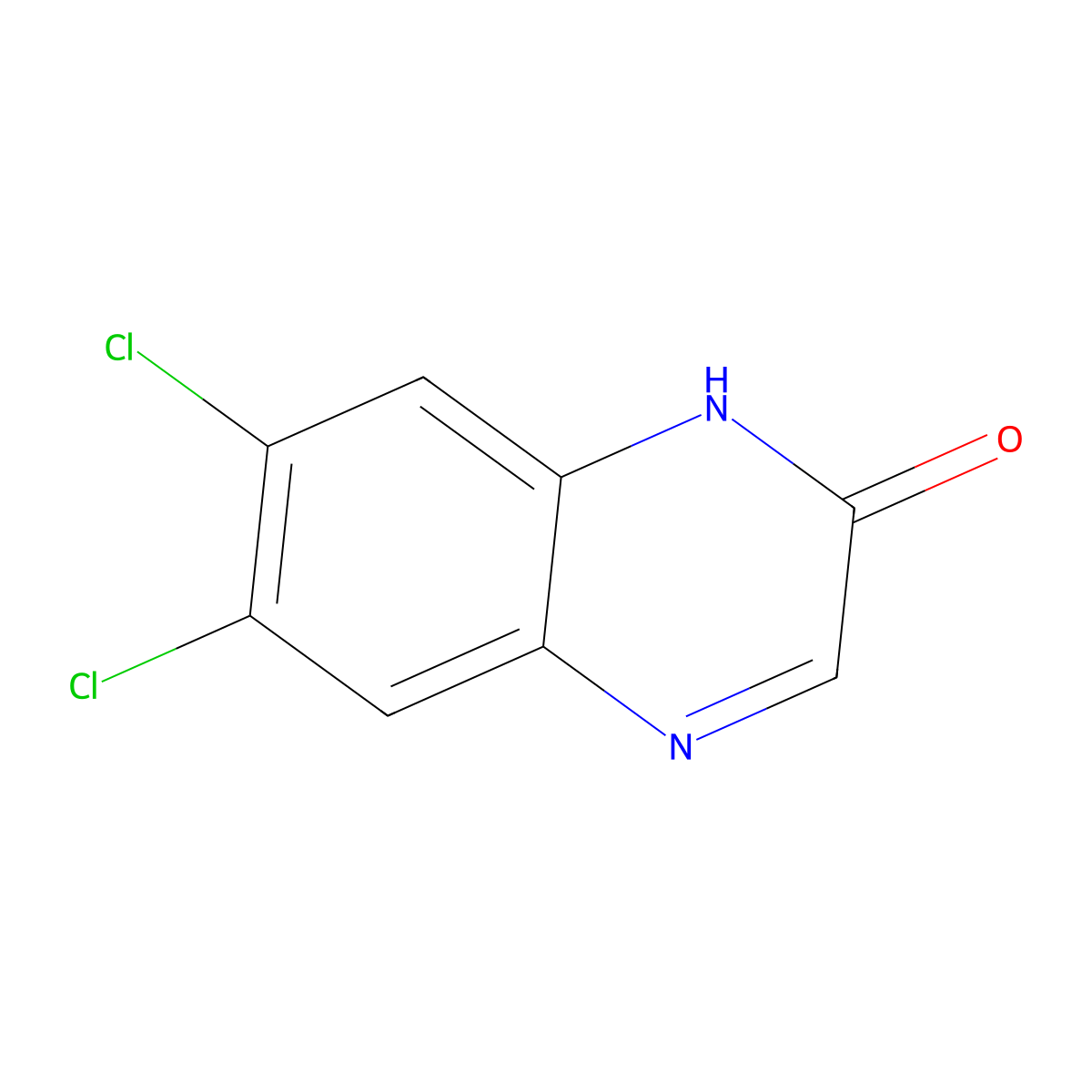 6,7-Dichloroquinoxalin-2(1H)-one molecular structure, CAS 78470-95-8