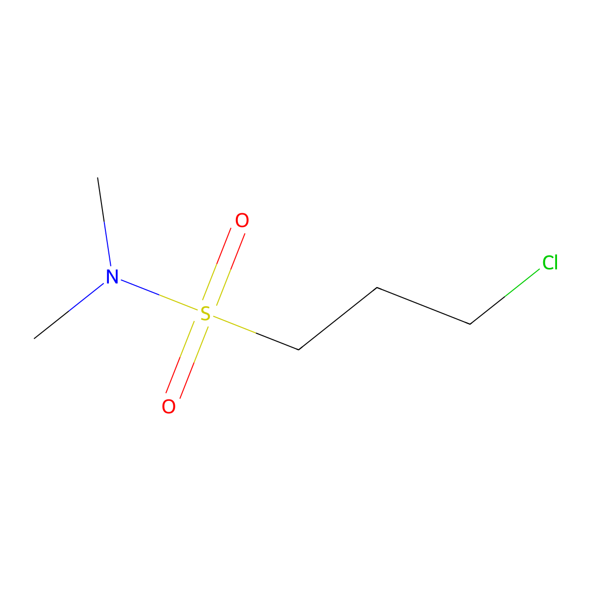 3-chloro-N,N-dimethylpropane-1-sulfonamide molecular structure, CAS 78472-00-1