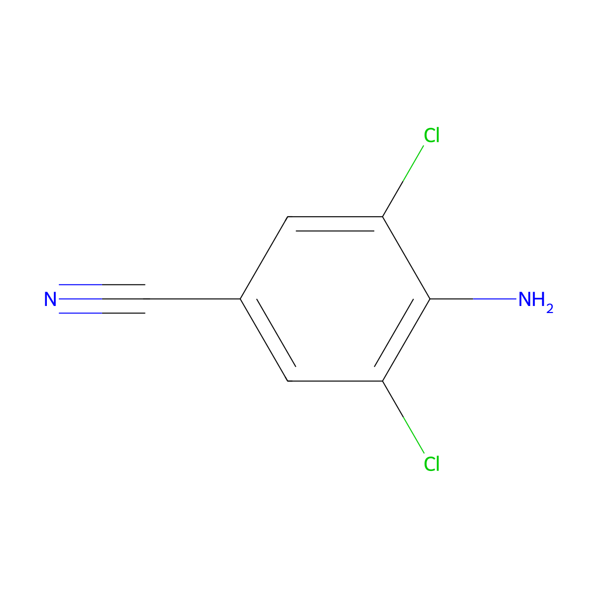 4-Amino-3,5-dichlorobenzonitrile molecular structure, CAS 78473-00-4