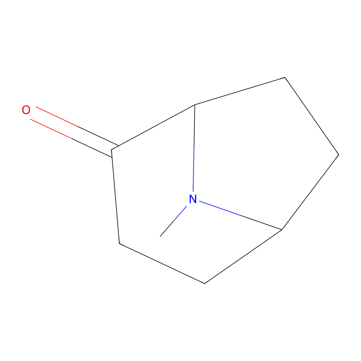 8-Methyl-8-azabicyclo[3.2.1]octan-2-one molecular structure, CAS 78477-91-5