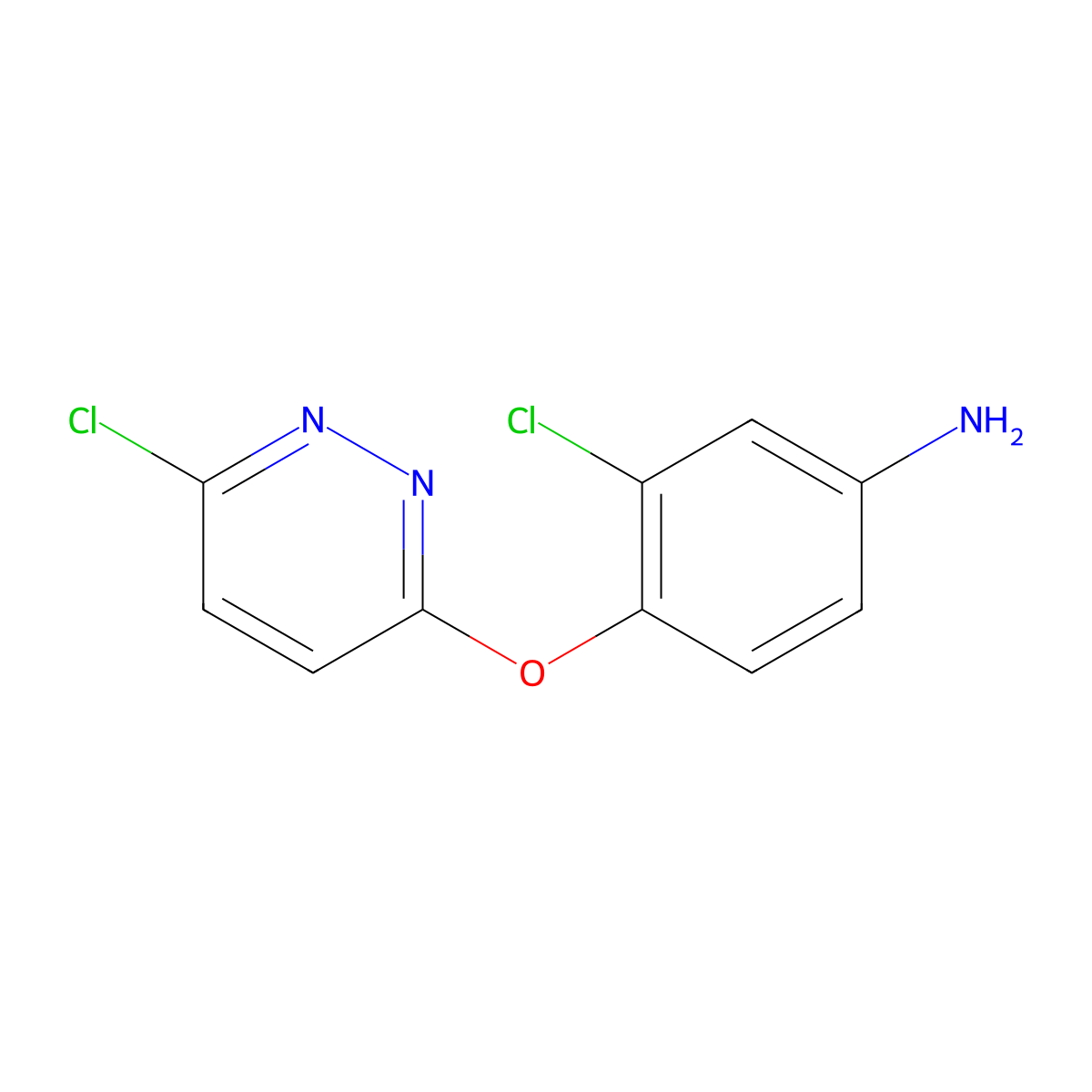 3-Chloro-4-[(6-chloropyridazin-3-yl)oxy]aniline molecular structure, CAS 78490-61-6