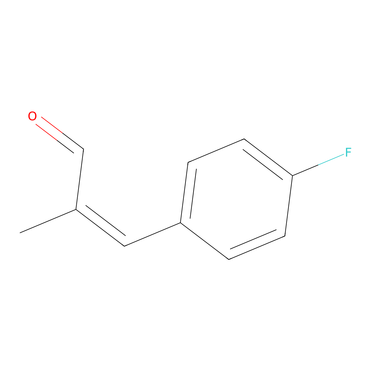 3-(4-fluorophenyl)-2-methyl-2-Propenal molecular structure, CAS 78495-95-1