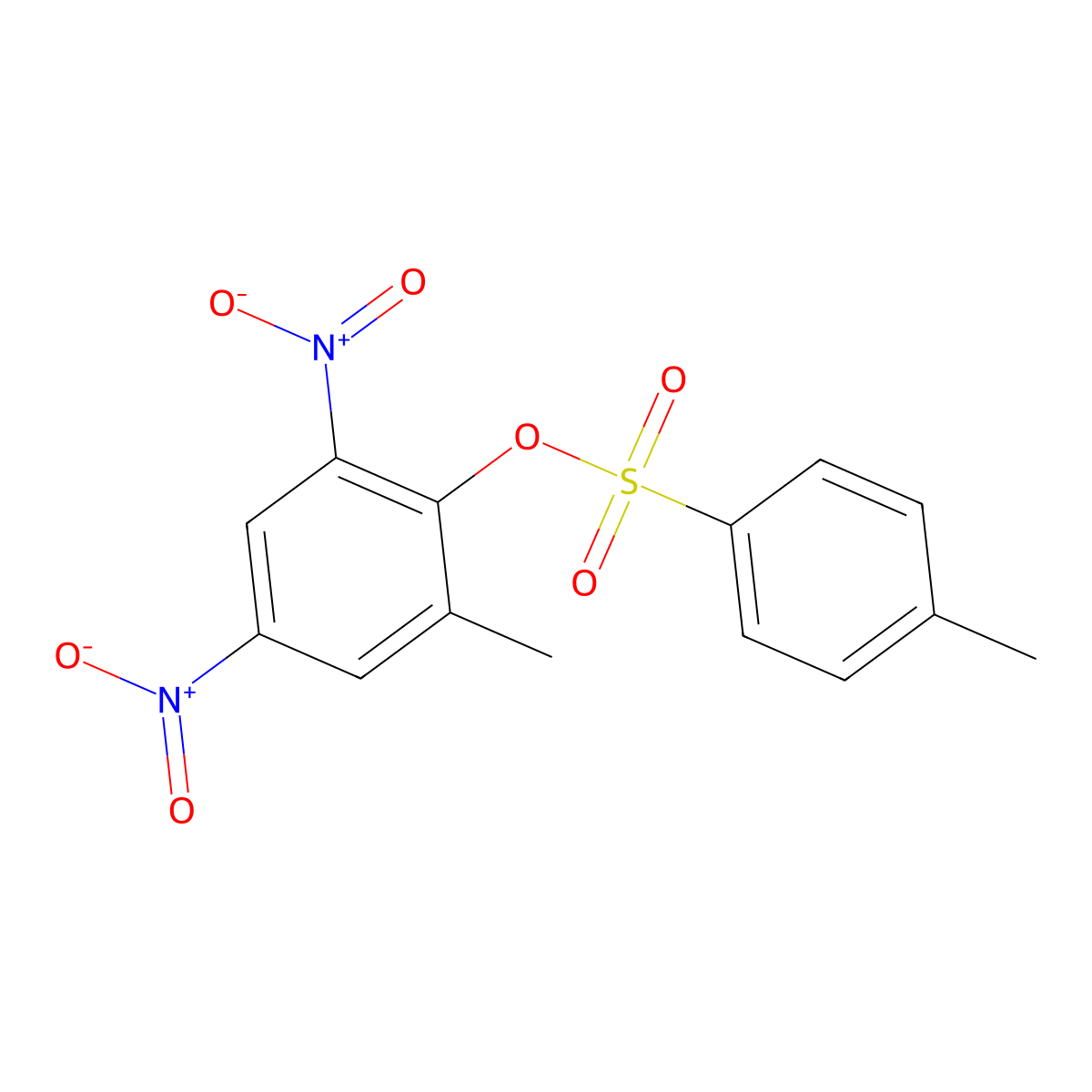 2-Methyl-4,6-dinitrophenyl 4-methylbenzene-1-sulfonate molecular structure, CAS 78497-67-3