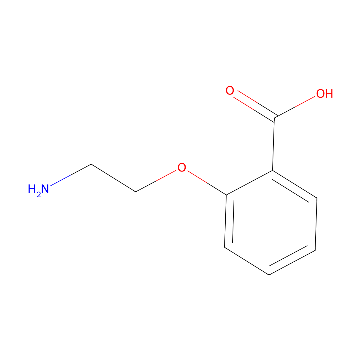 2-(2-aminoethoxy)benzoic Acid molecular structure, CAS 784983-95-5