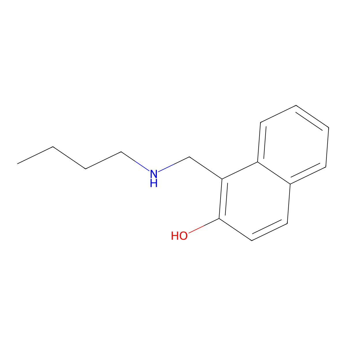 1-[(Butylamino)methyl]naphthalen-2-ol molecular structure, CAS 784984-58-3