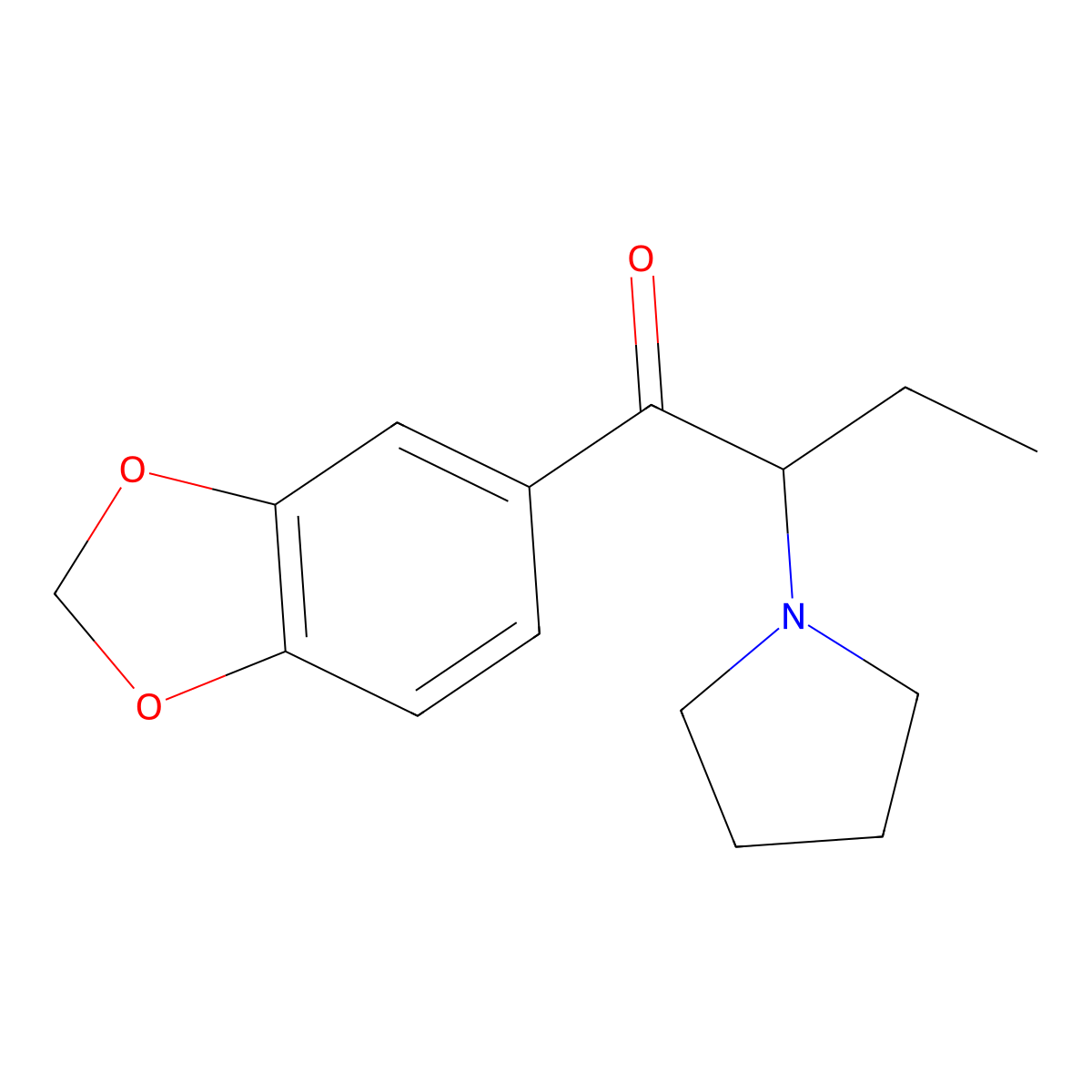 3,4-Methylenedioxy-alpha-pyrrolidinobutyrophenone molecular structure, CAS 784985-33-7