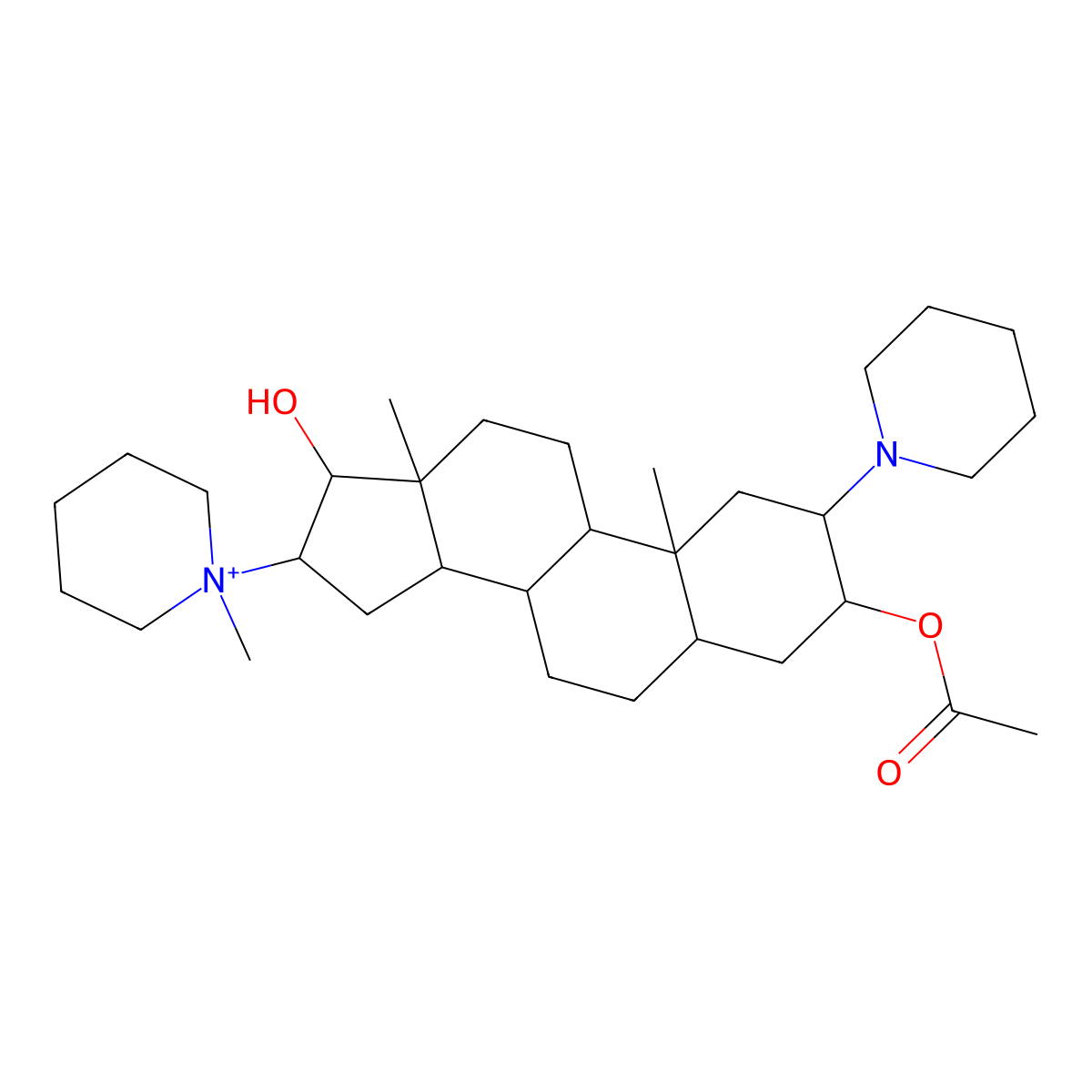 17-Deacetyl vecuronium molecular structure, CAS 784988-81-4