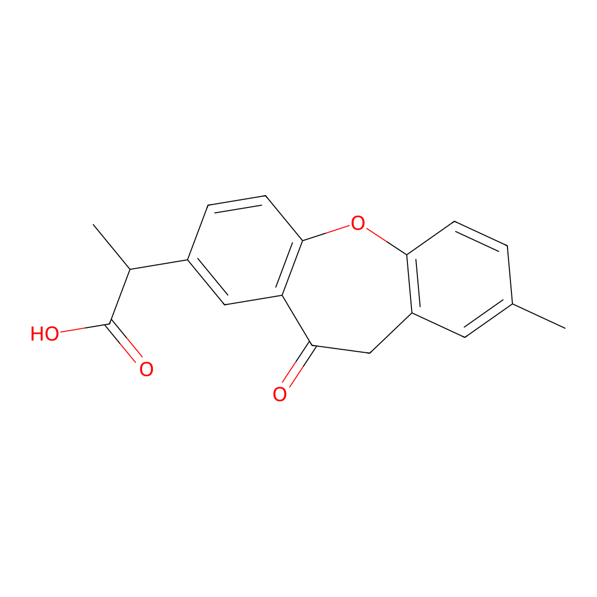 Bermoprofen molecular structure, CAS 78499-27-1