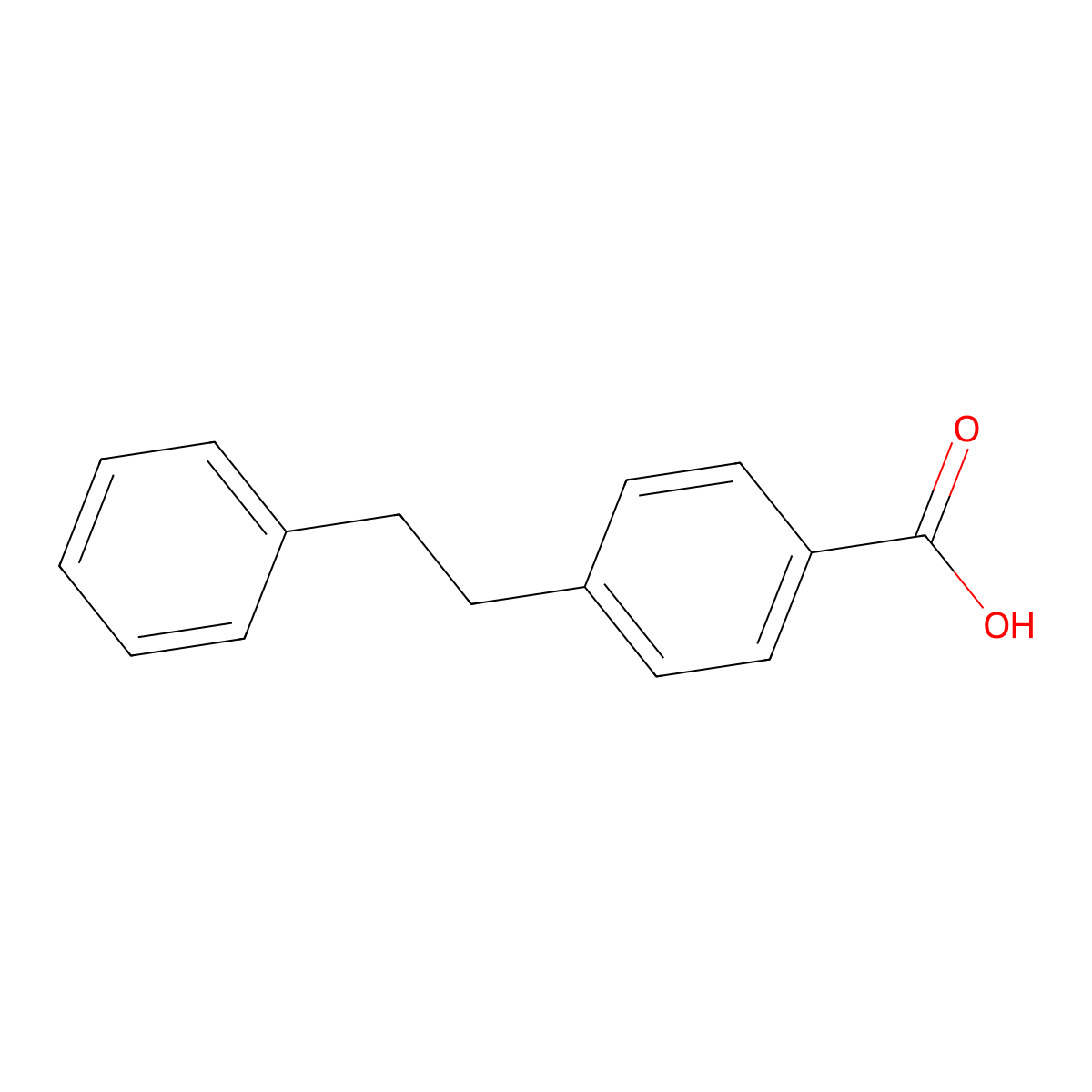 4-(2-Phenylethyl)benzoic acid molecular structure, CAS 785-79-5
