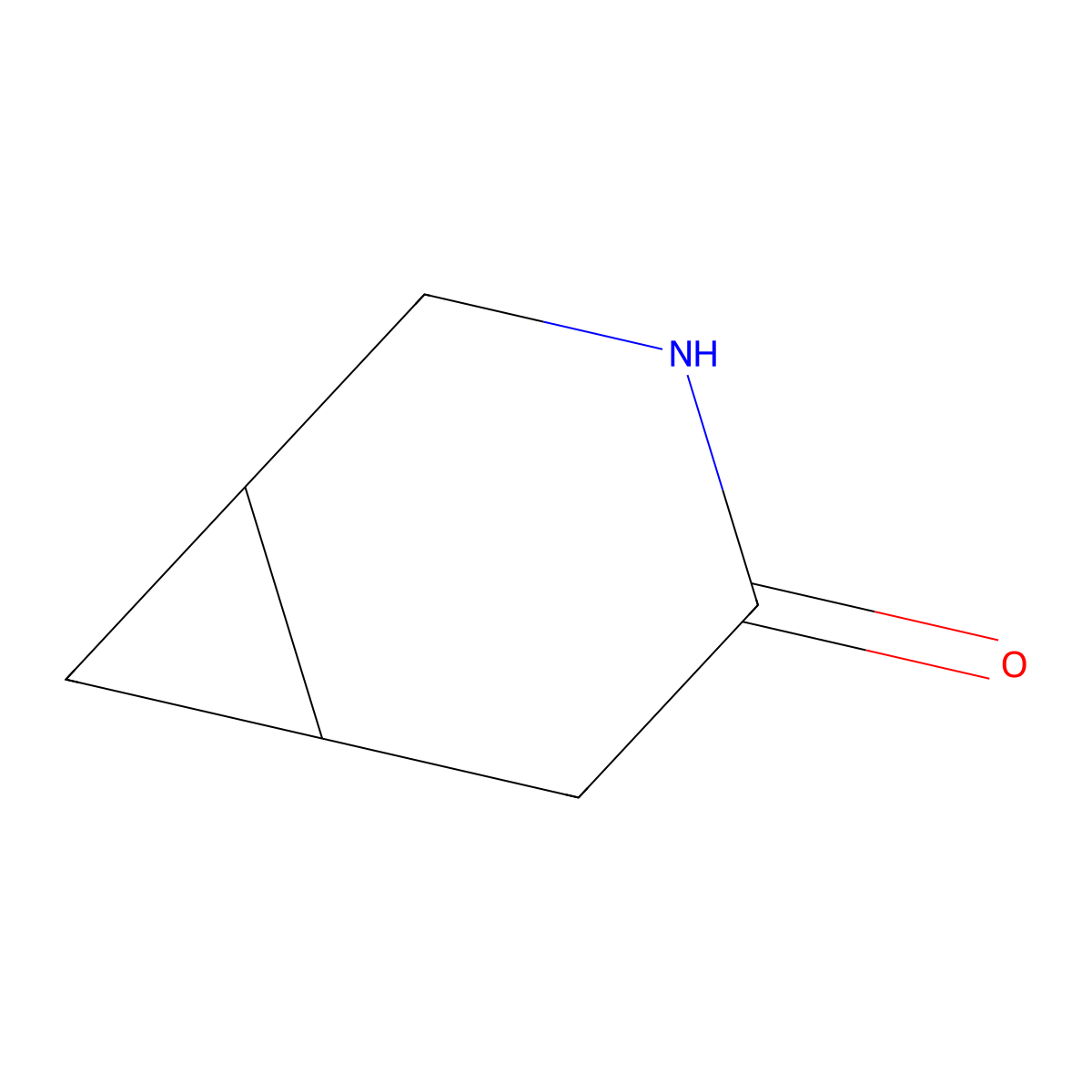 3-Azabicyclo(4.1.0)heptan-4-one molecular structure, CAS 78503-68-1