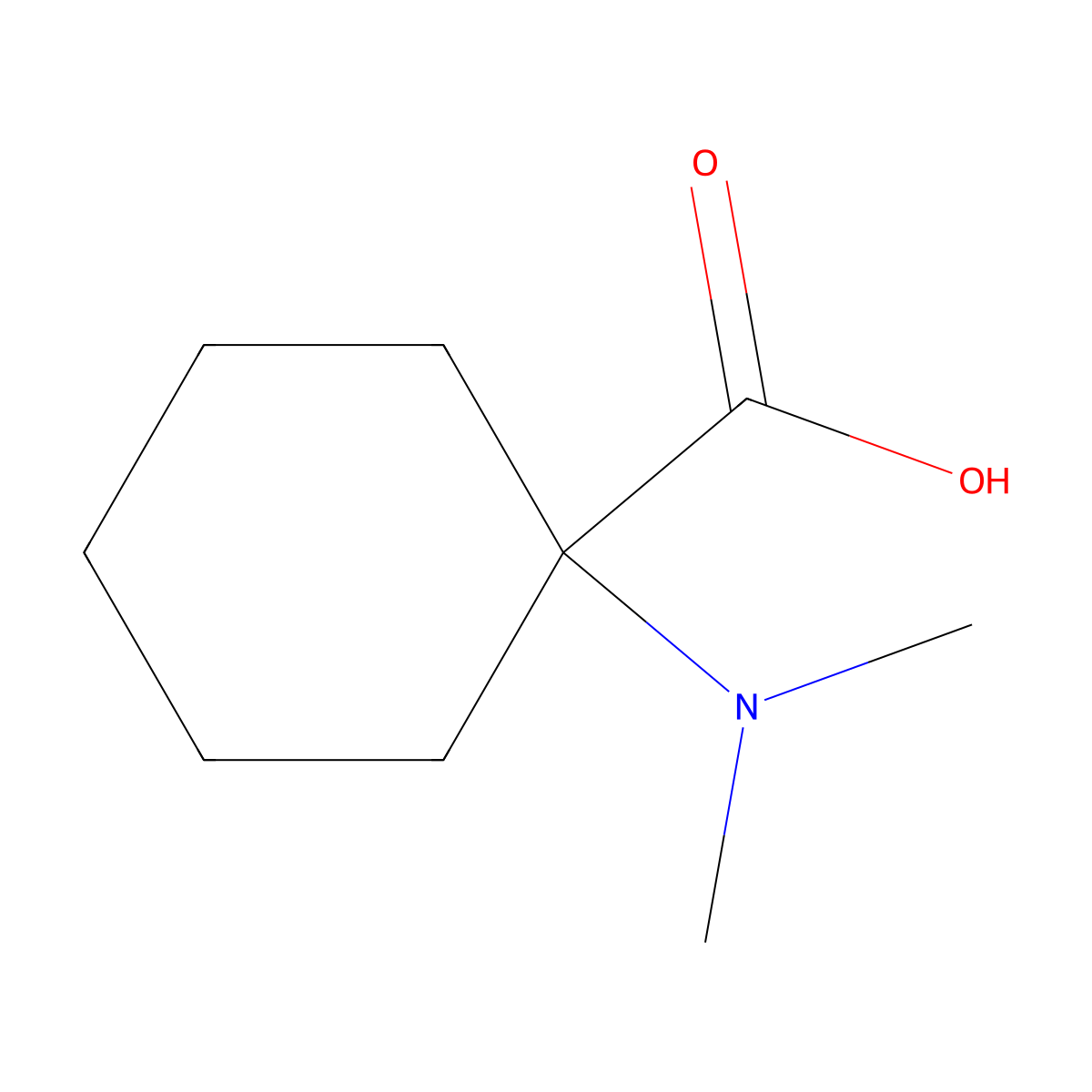 1-(Dimethylamino)cyclohexane-1-carboxylic acid molecular structure, CAS 785035-47-4
