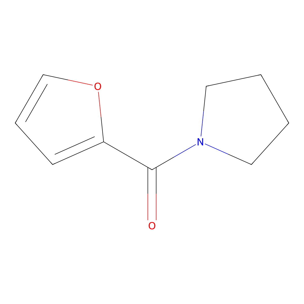 Pyrrolidine, 1-furfuryl molecular structure, CAS 78504-05-9